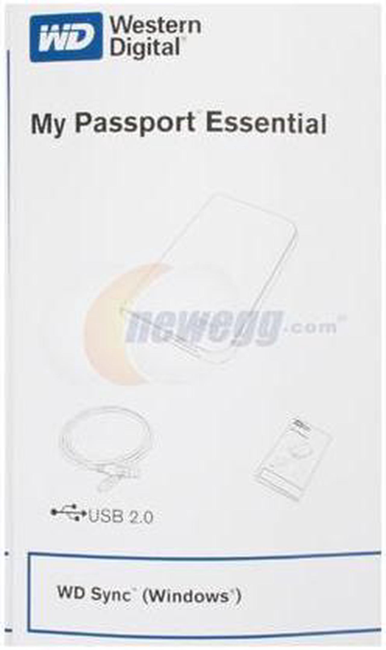 Alt view image 8 of 9 - WD My Passport Essential 160GB USB 2.0 2.5" External Hard Drive WDMEB1600TN Intense Blue