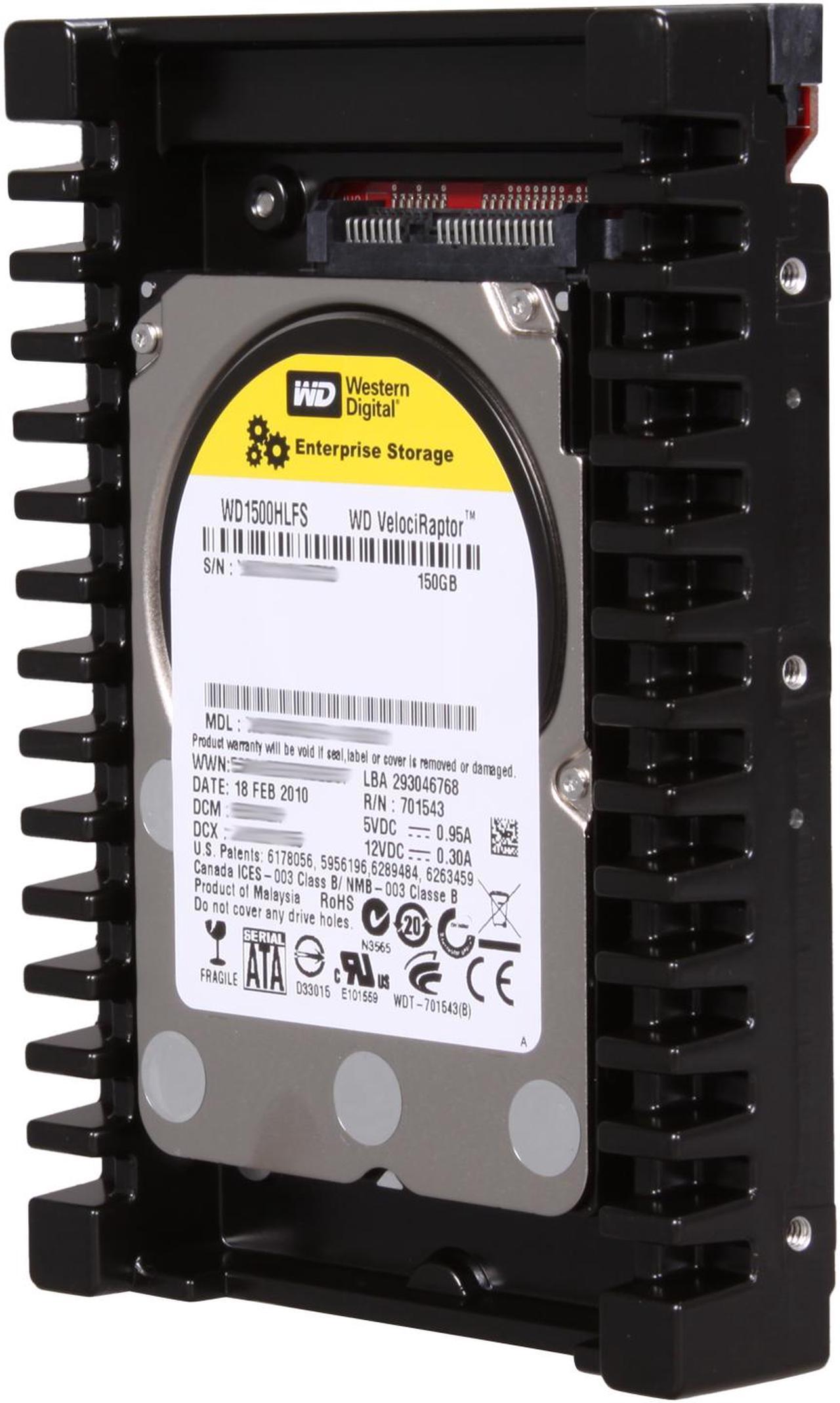 Western Digital WD VelociRaptor WD1500HLFS 150GB 10000 RPM 16MB Cache SATA 3.0Gb/s 3.5" Internal Hard Drive Bare Drive