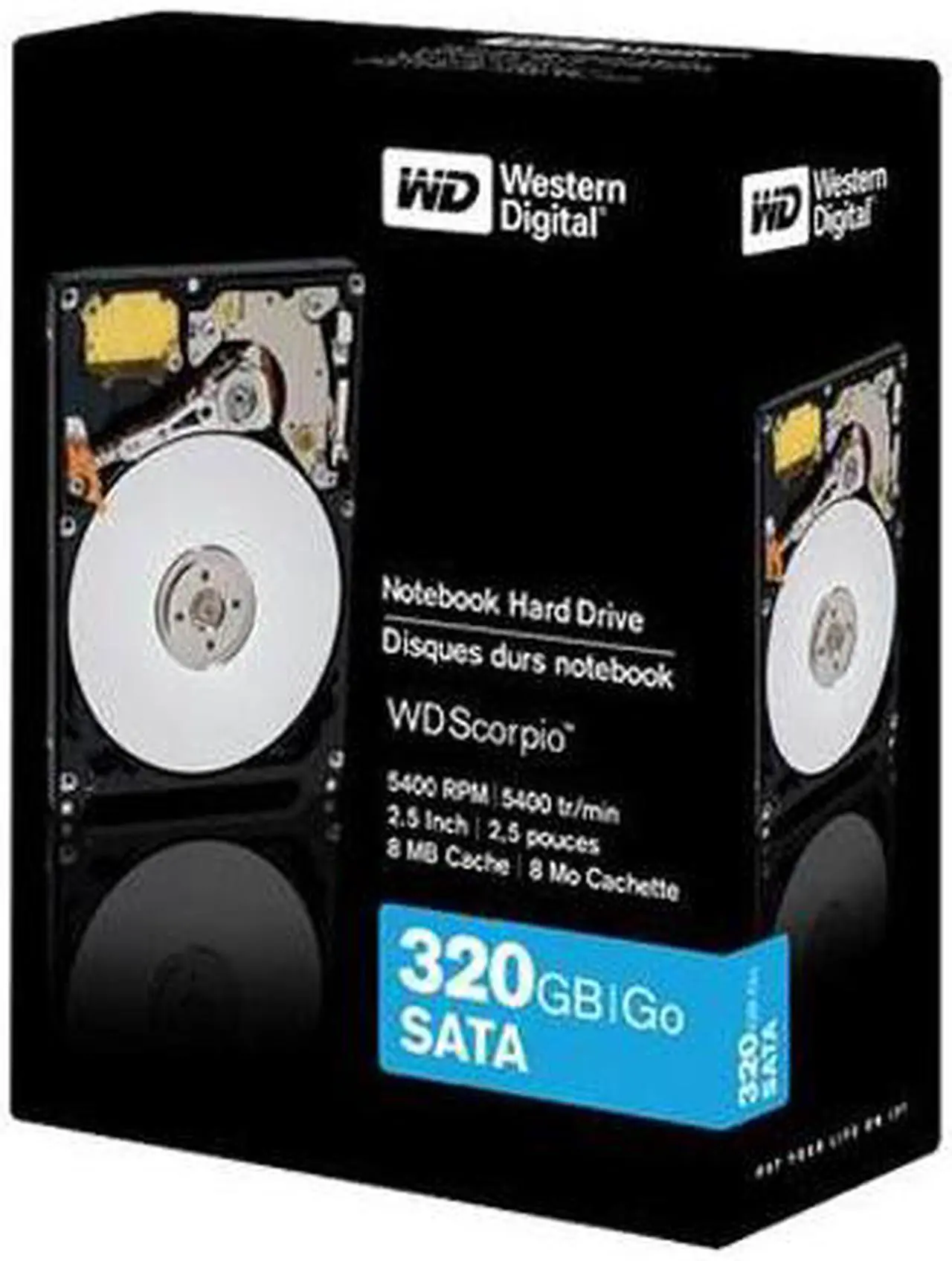 Main image of WD Scorpio Blue WD3200BEVTRTL 320GB 5400 RPM 8MB Cache SATA 3.0Gb/s 2.5" Internal Notebook Hard Drive