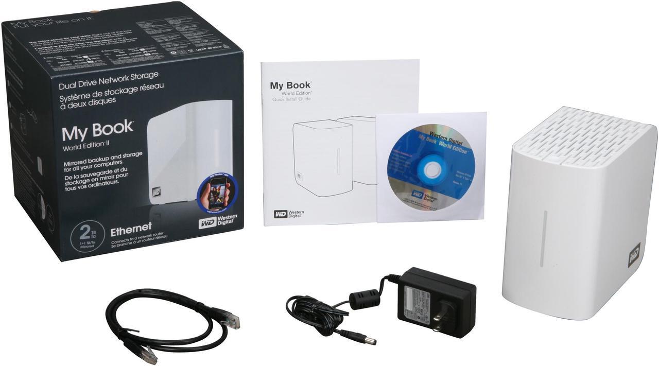 Alt view image 5 of 5 - Western Digital My Book World Edition II 2TB Dual-Drive Network Storage