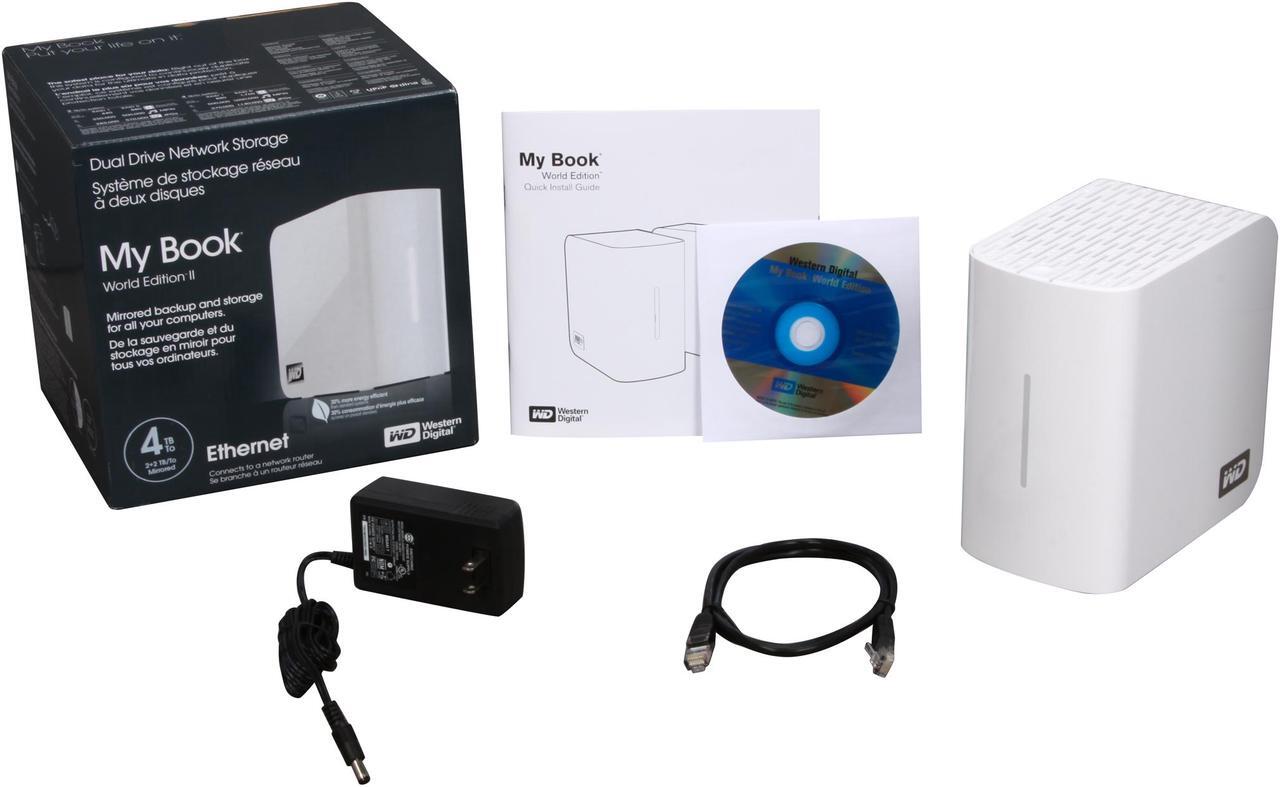 Alt view image 5 of 5 - Western Digital My Book World Edition II 4TB Dual-Drive Network Storage