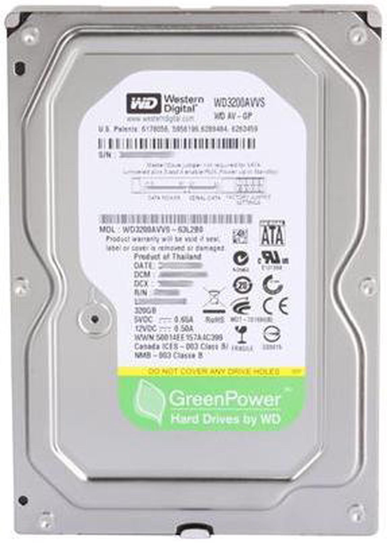 Alt view image 2 of 4 - WD AV-GP WD3200AVVS 320GB IntelliPower 8MB Cache SATA 3.0Gb/s 3.5" Internal Power-saving Hard Drive Bare Drive