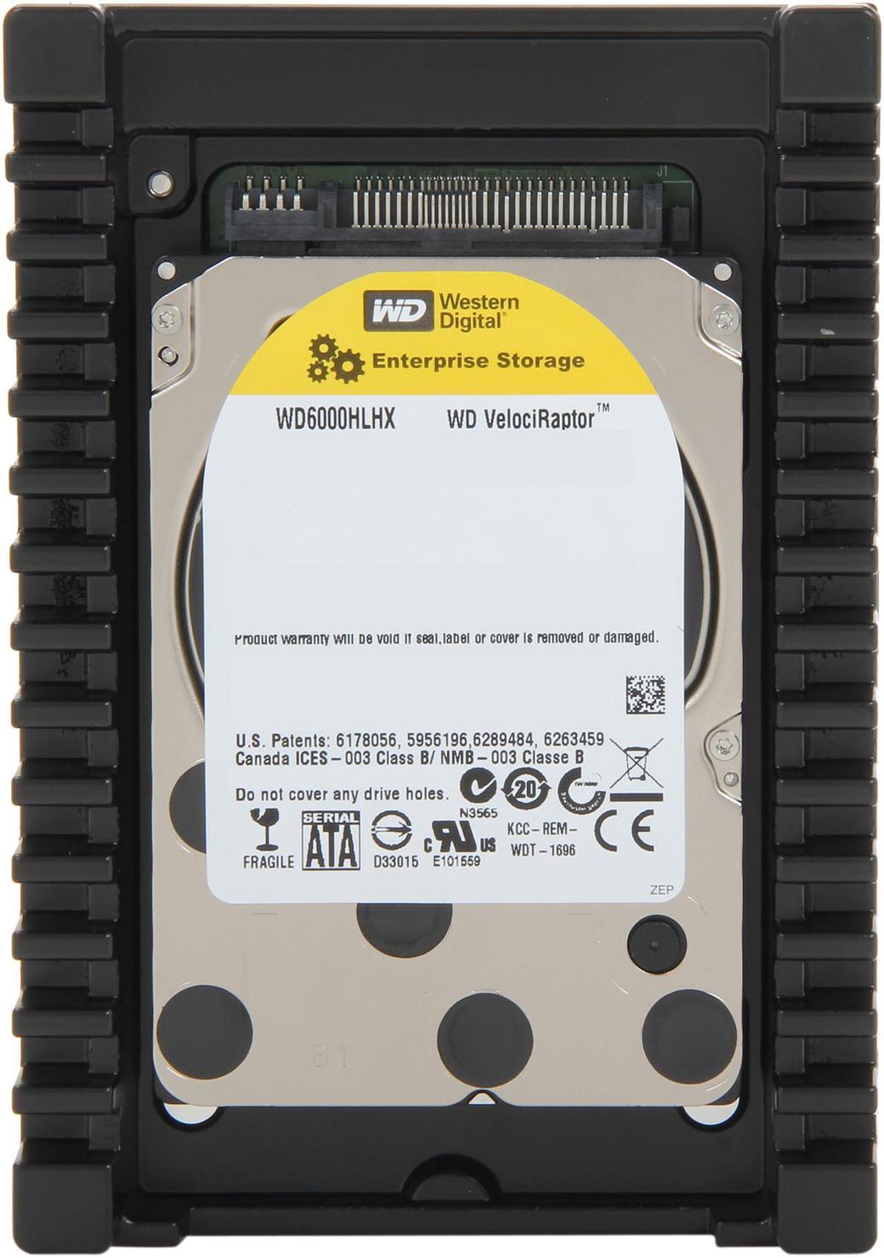 Alt view image 2 of 4 - Western Digital WD VelociRaptor WD6000HLHX 600GB 10000 RPM 32MB Cache SATA 6.0Gb/s 3.5" Internal Hard Drive Bare Drive