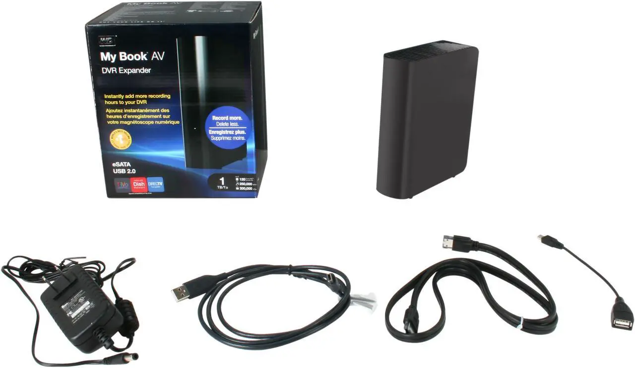 Wd My Book Av Tv 1tb Bedienungsanleitung WD My Book AV 1TB USB 2.0 / eSATA 3.5" DVR Expander Black - Newegg.com