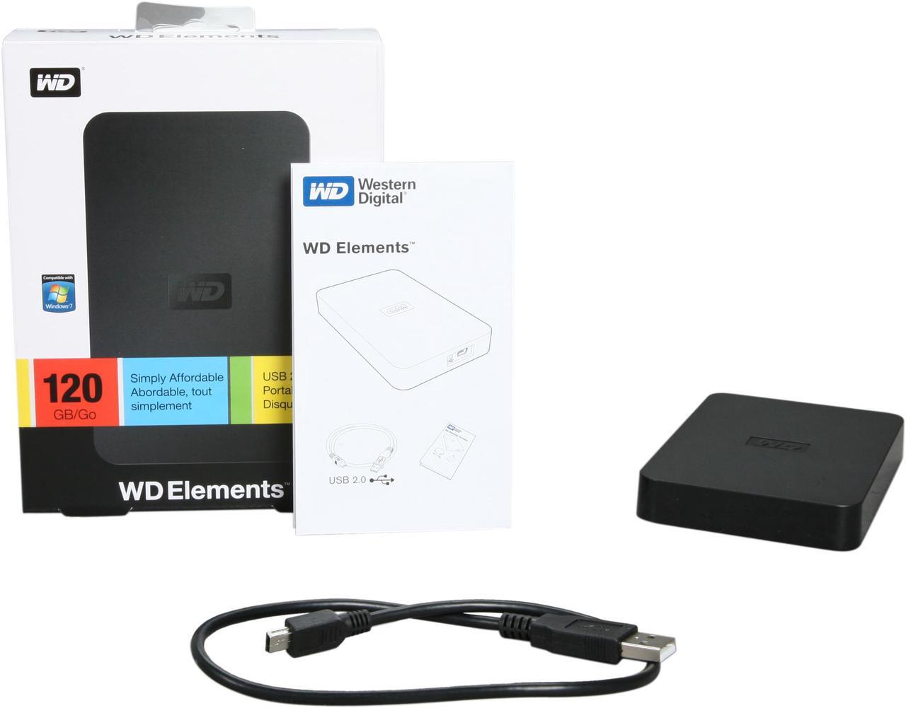 Alt view image 6 of 6 - WD Elements 120GB USB 2.0 2.5" External Hard Drive WDBAAR1200ABK-NESN