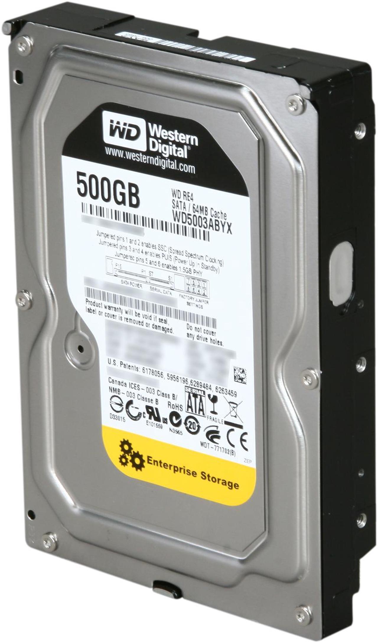 Western Digital WD RE4 WD5003ABYX 500GB 7200 RPM 64MB Cache SATA 3.0Gb/s 3.5" Internal Hard Drive Bare Drive