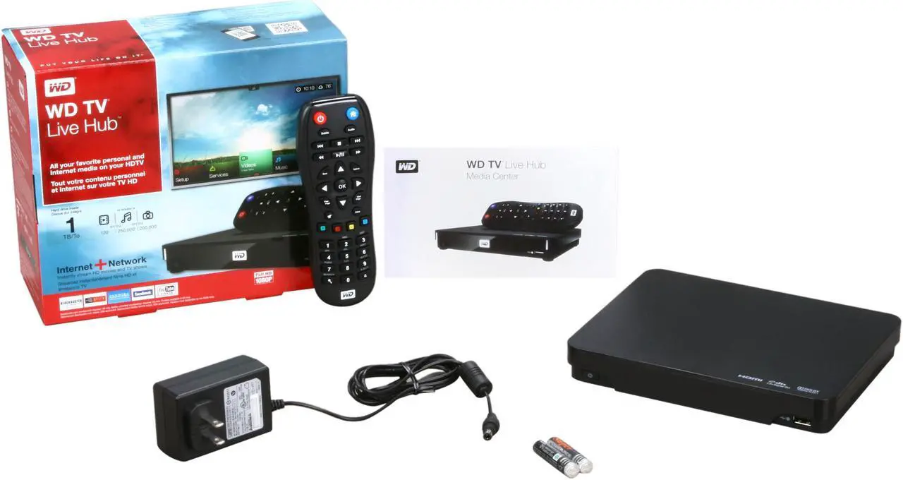 Alt view image 5 of 5 - WD TV Live Hub 1TB Media Center - WDBABZ0010BBK-NESN