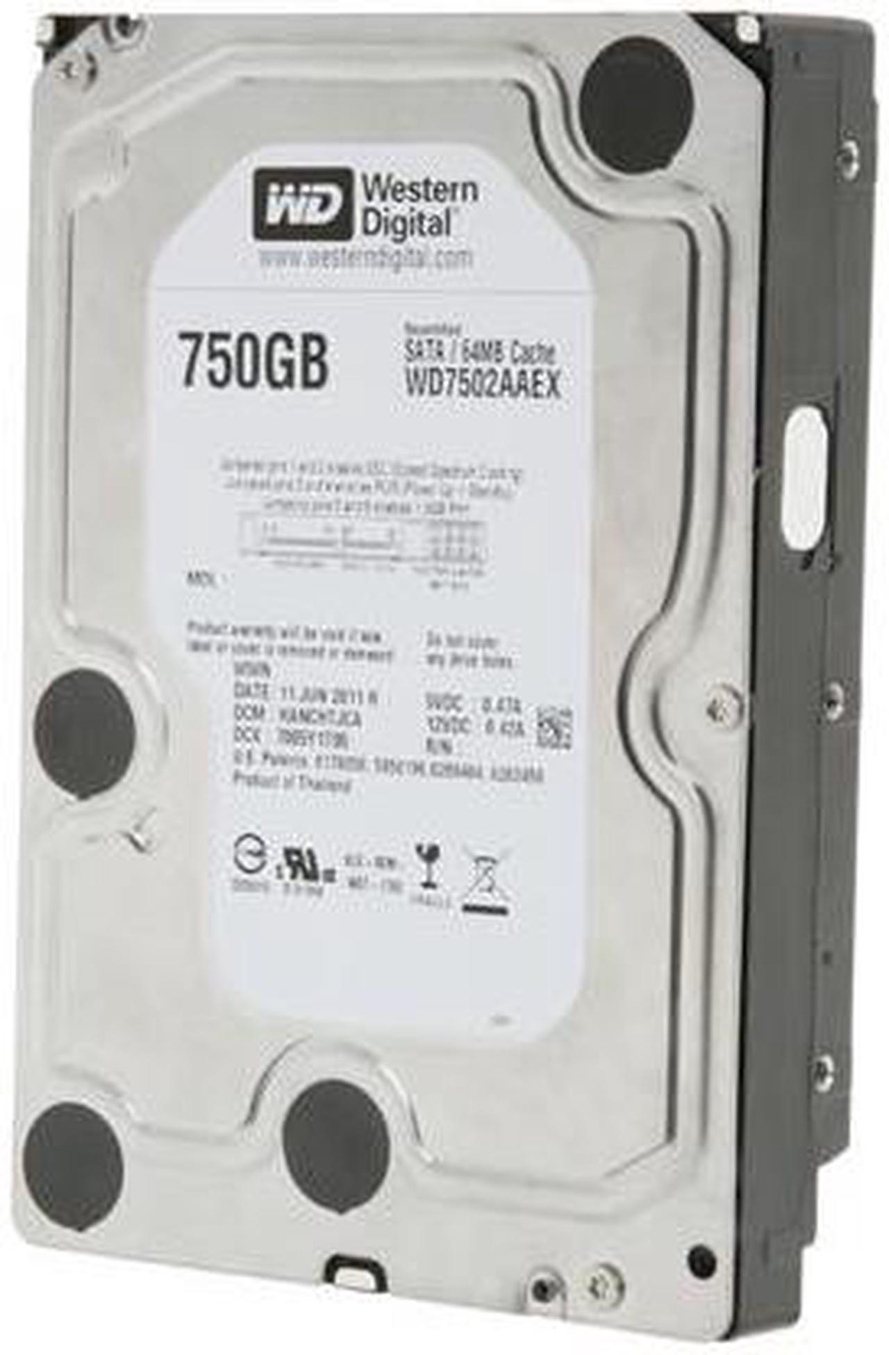 WD Black WD7502AAEX 750GB 7200 RPM 64MB Cache SATA 6.0Gb/s 3.5" Internal Hard Drive Bare Drive