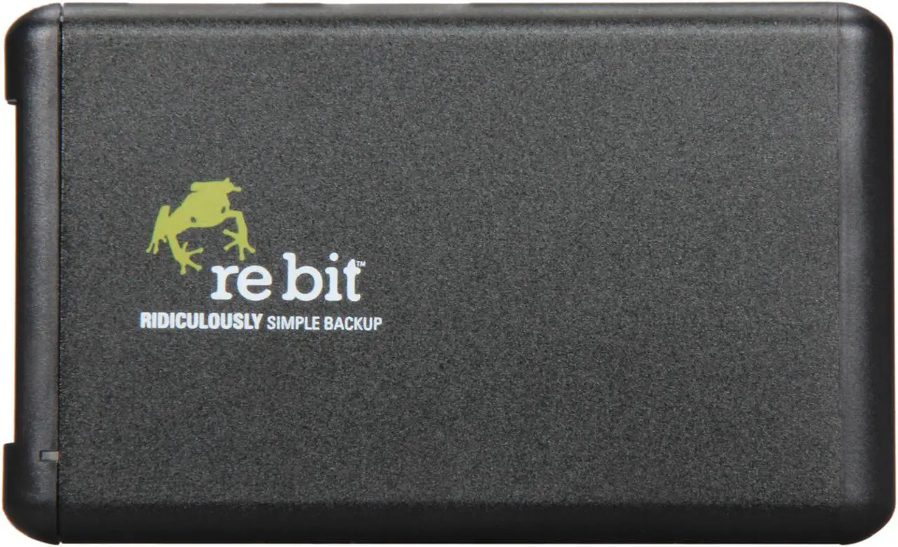 Alt view image 2 of 5 - Rebit 500GB USB 2.0 2.5" Automatic Backup and Recovery Hard Drive RSA525500 Black