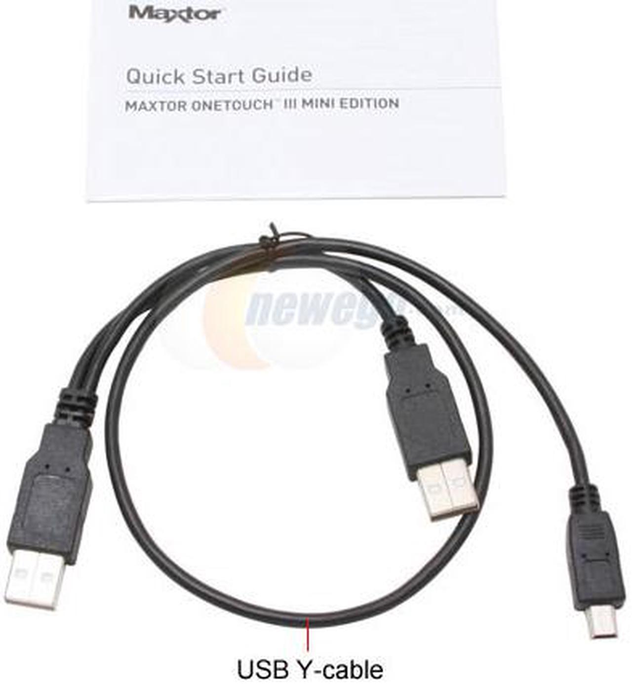Alt view image 3 of 4 - Maxtor OneTouch III Mini 100GB USB 2.0 2.5" External Hard Drive R01E100 (STM901003OTABE1-RK)