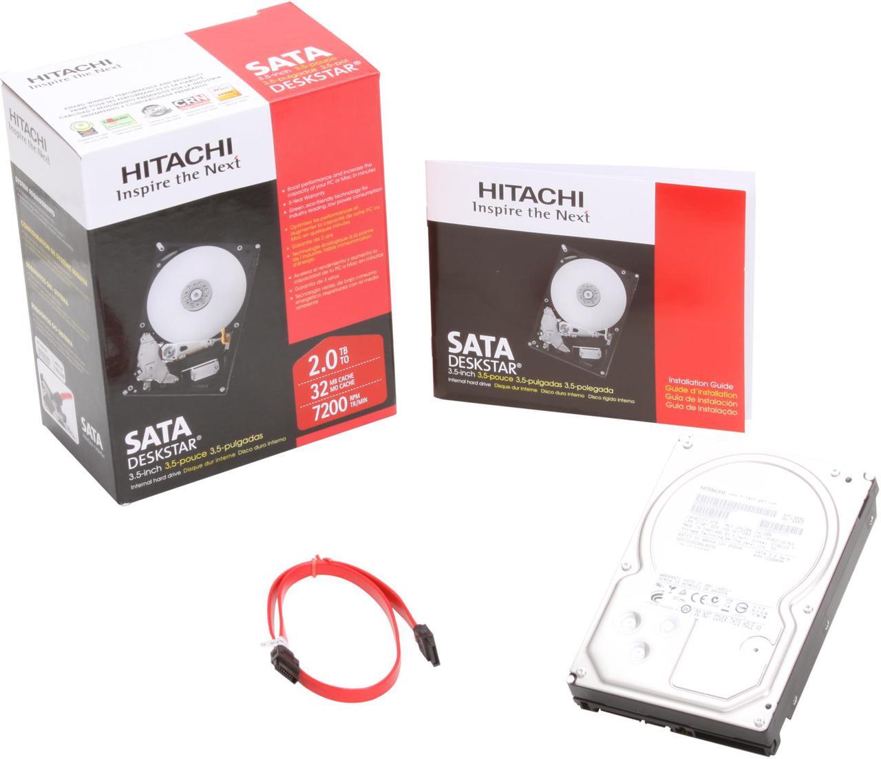 Alt view image 6 of 6 - Hitachi GST Deskstar HD32000 IDK/7K (0S00164) 2TB 7200 RPM 32MB Cache SATA 3.0Gb/s 3.5" Internal Hard Drive