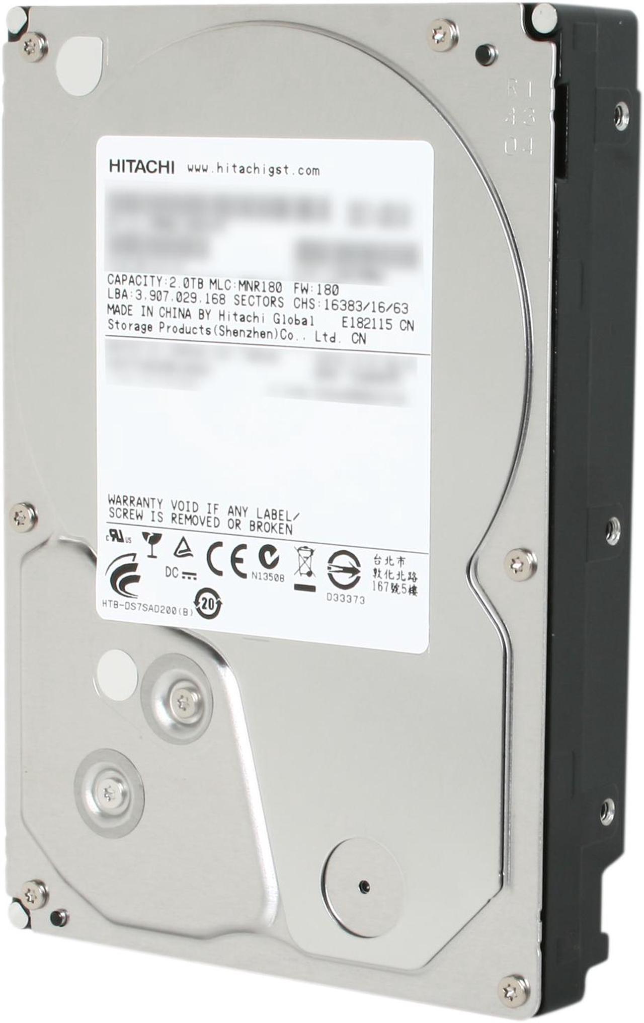 Hitachi GST Deskstar 7K3000 HDS723020BLA642 (0f12115) 2TB 7200 RPM 64MB Cache SATA 6.0Gb/s 3.5" Internal Hard Drive Bare Drive