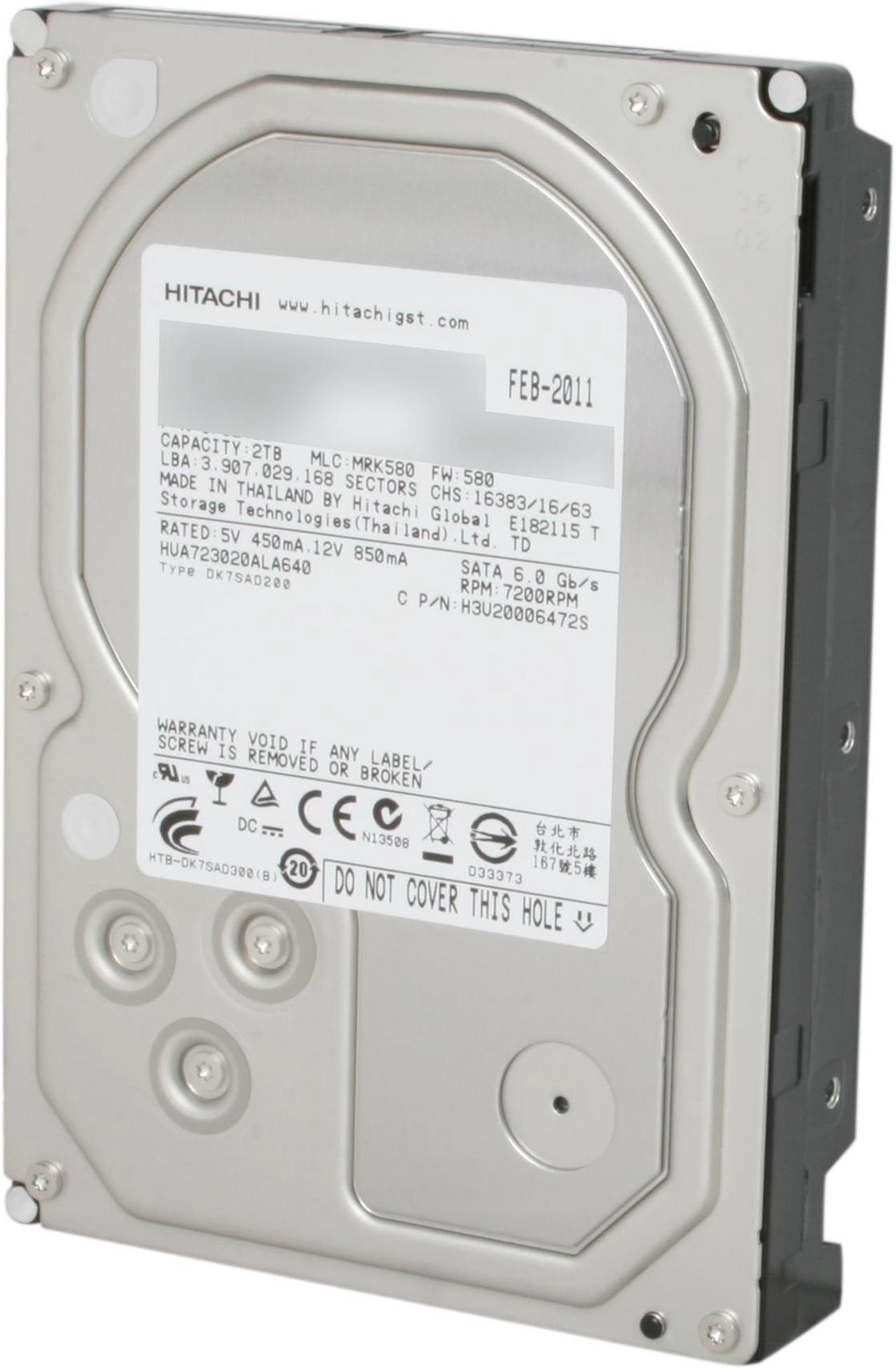 Main image of HGST Ultrastar 7K3000 HUA723020ALA640 (0F12455) 2TB 7200 RPM 64MB Cache SATA 6.0Gb/s 3.5" Enterprisel Hard Drive Bare Drive