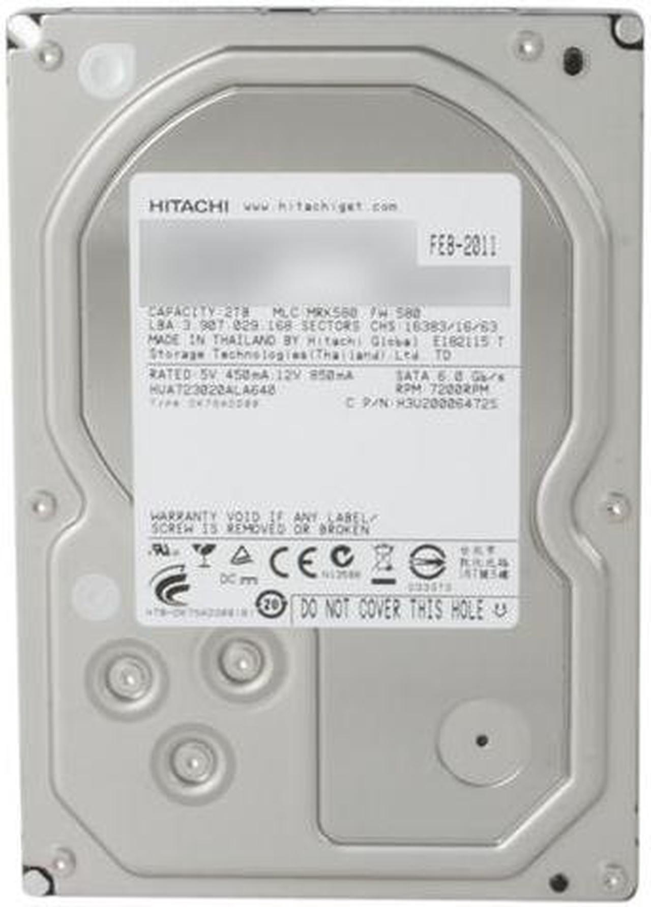 Alt view image 2 of 4 - HGST Ultrastar 7K3000 HUA723020ALA640 (0F12455) 2TB 7200 RPM 64MB Cache SATA 6.0Gb/s 3.5" Enterprisel Hard Drive Bare Drive