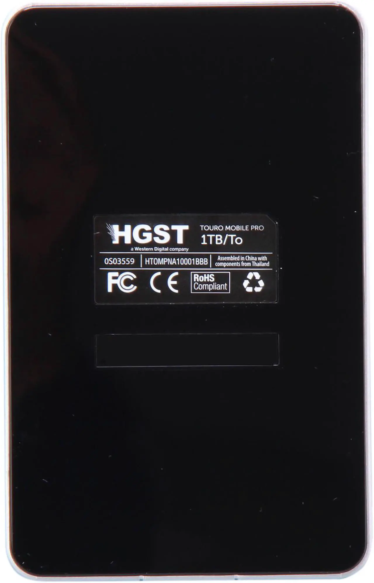 Alt view image 4 of 6 - HGST 1TB Touro Mobile Pro External Hard Drive USB 3.0 Model 0S03559 Black