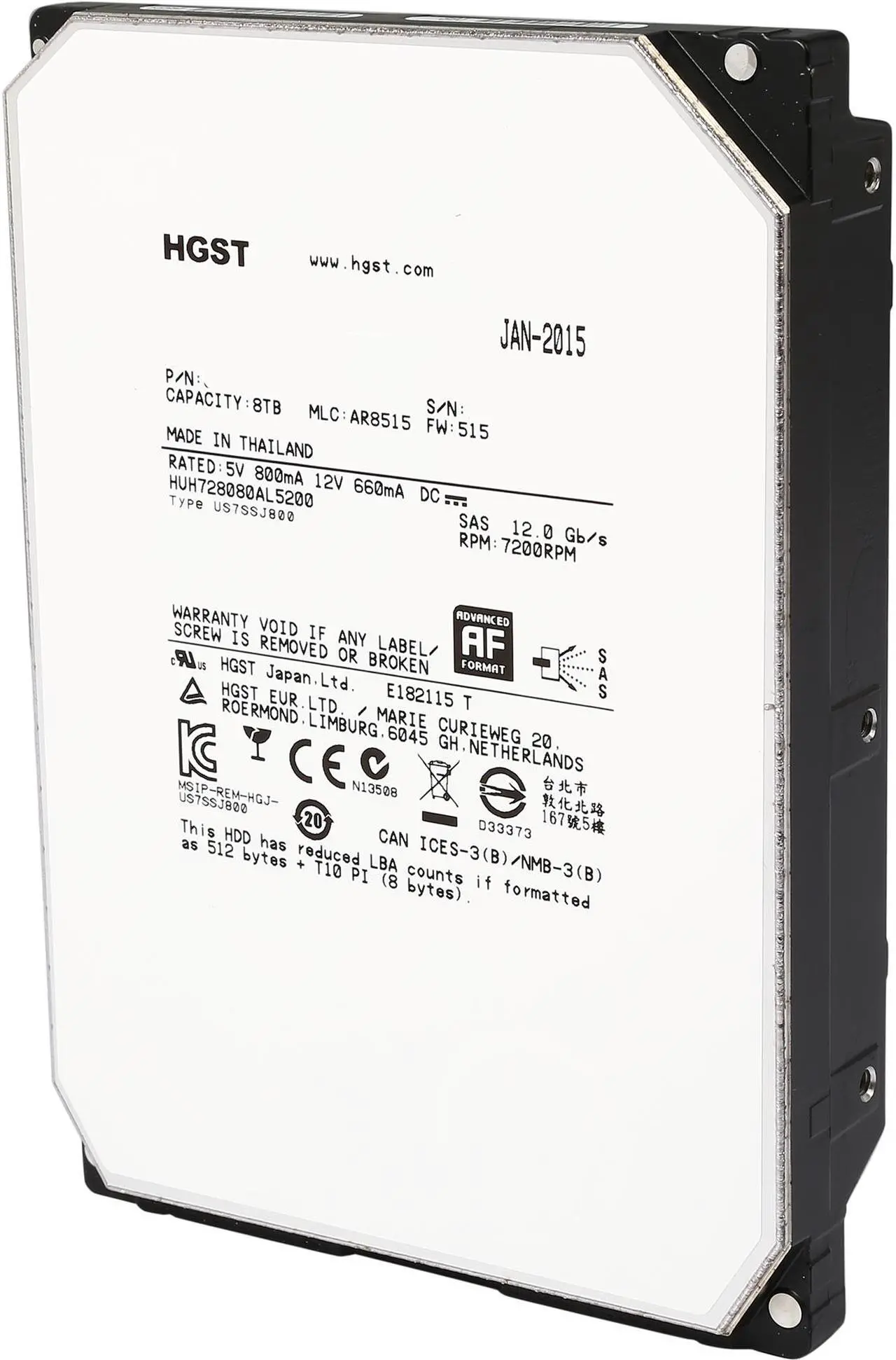 Ultrastar He8 8TB - Thumbnail 2