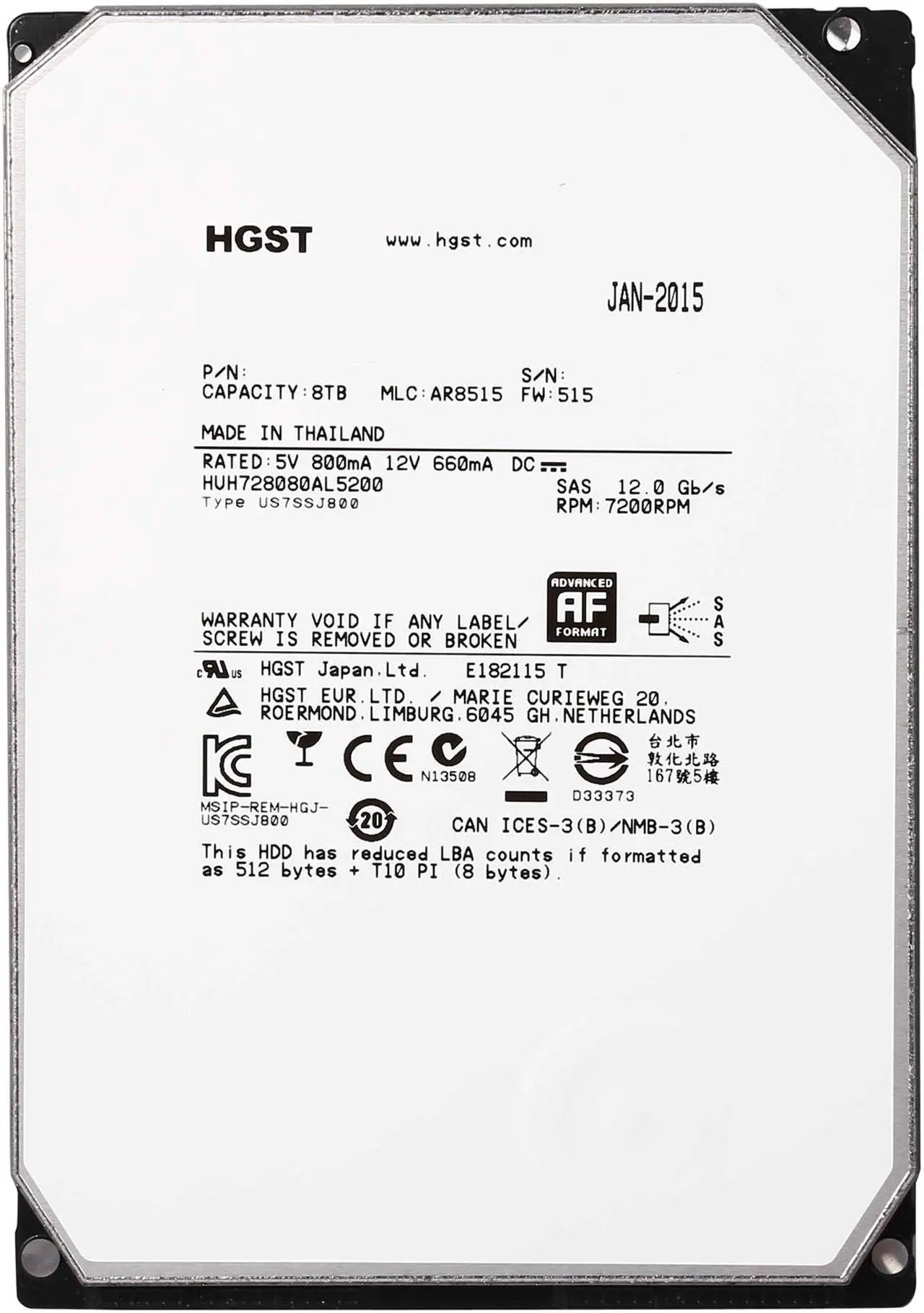 Ultrastar He8 8TB - Thumbnail 4