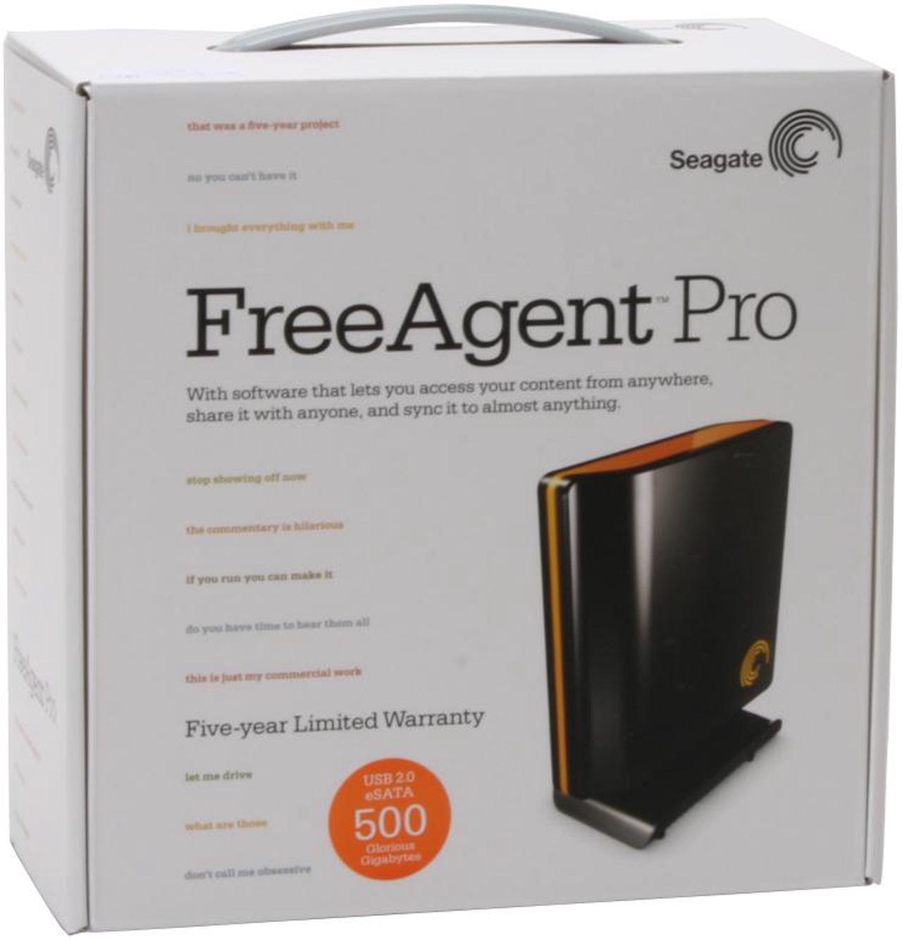 Alt view image 7 of 7 - Seagate FreeAgent Pro 500GB USB 2.0 / eSATA 3.5" External Hard Drive ST305004FPA1E2-RK