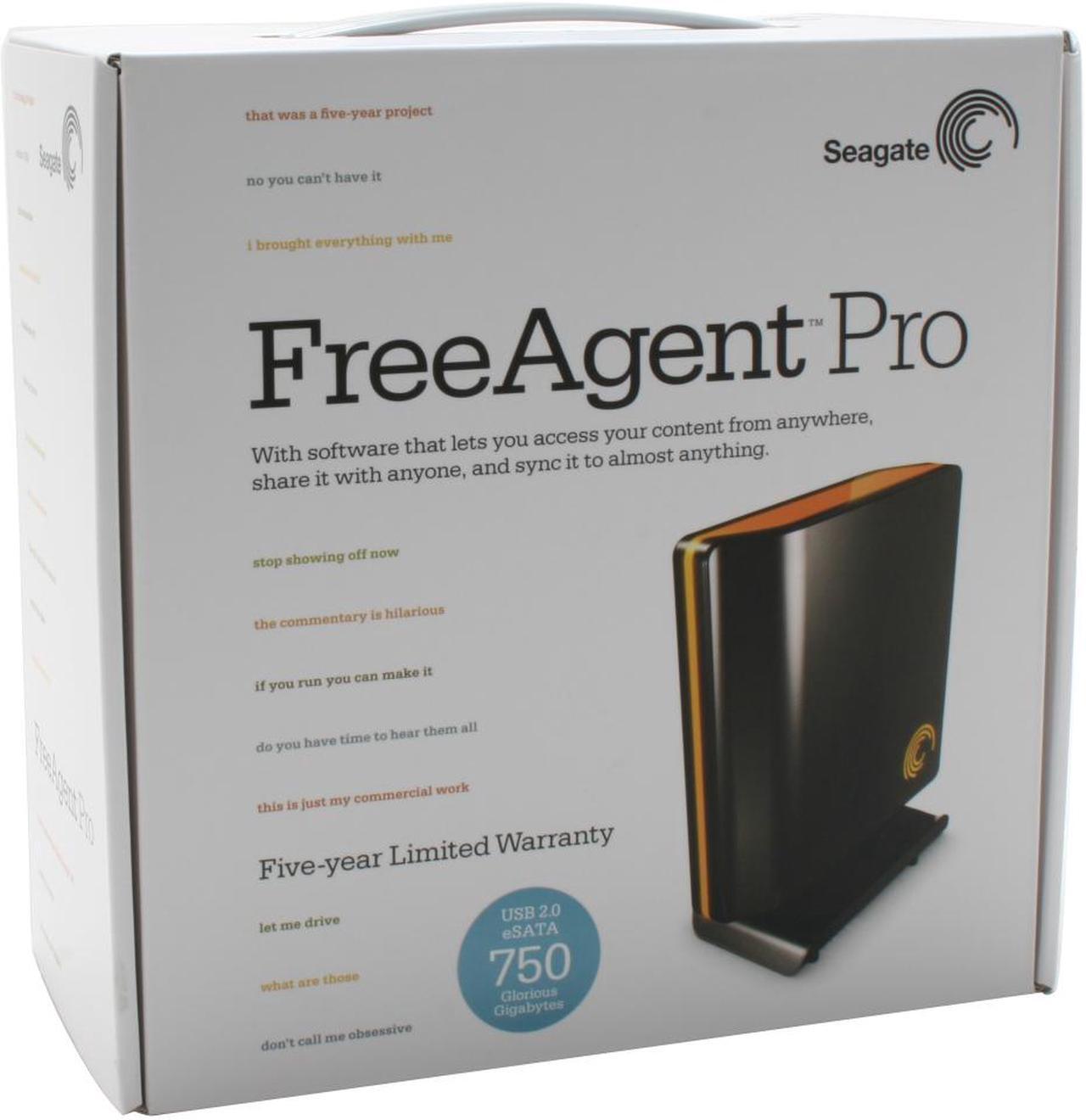 Alt view image 10 of 10 - Seagate FreeAgent Pro 750GB USB 2.0 / eSATA 3.5" External Hard Drive ST307504FPA1E2-RK