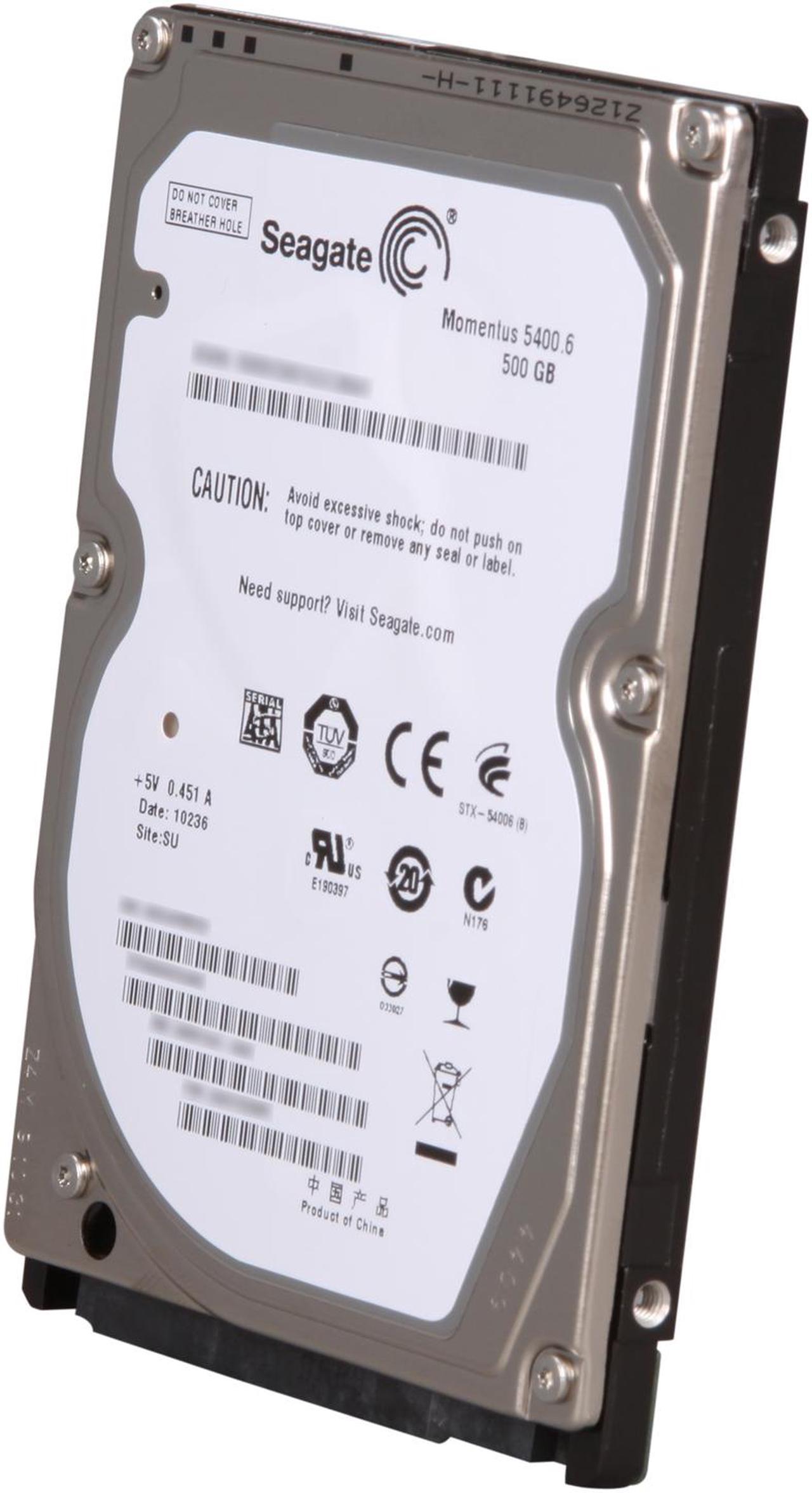 Seagate Momentus 5400.6 ST9500325AS 500GB 5400 RPM 8MB Cache SATA 3.0Gb/s 2.5" Internal Notebook Hard Drive Bare Drive