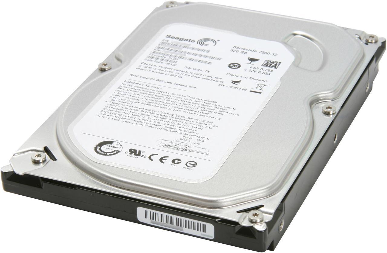 Main image of Seagate BarraCuda 7200.12 ST3320418AS 320GB 7200 RPM 16MB Cache SATA 3.0Gb/s 3.5" Internal Hard Drive Bare Drive