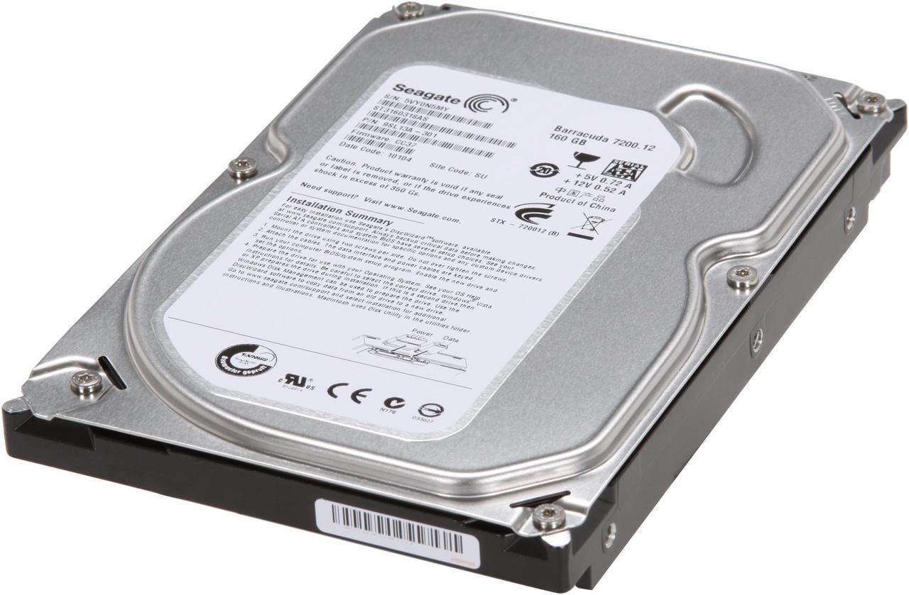 Main image of Seagate BarraCuda 7200.12 ST3160318AS 160GB 7200 RPM 8MB Cache SATA 3.0Gb/s 3.5" Internal Hard Drive Bare Drive