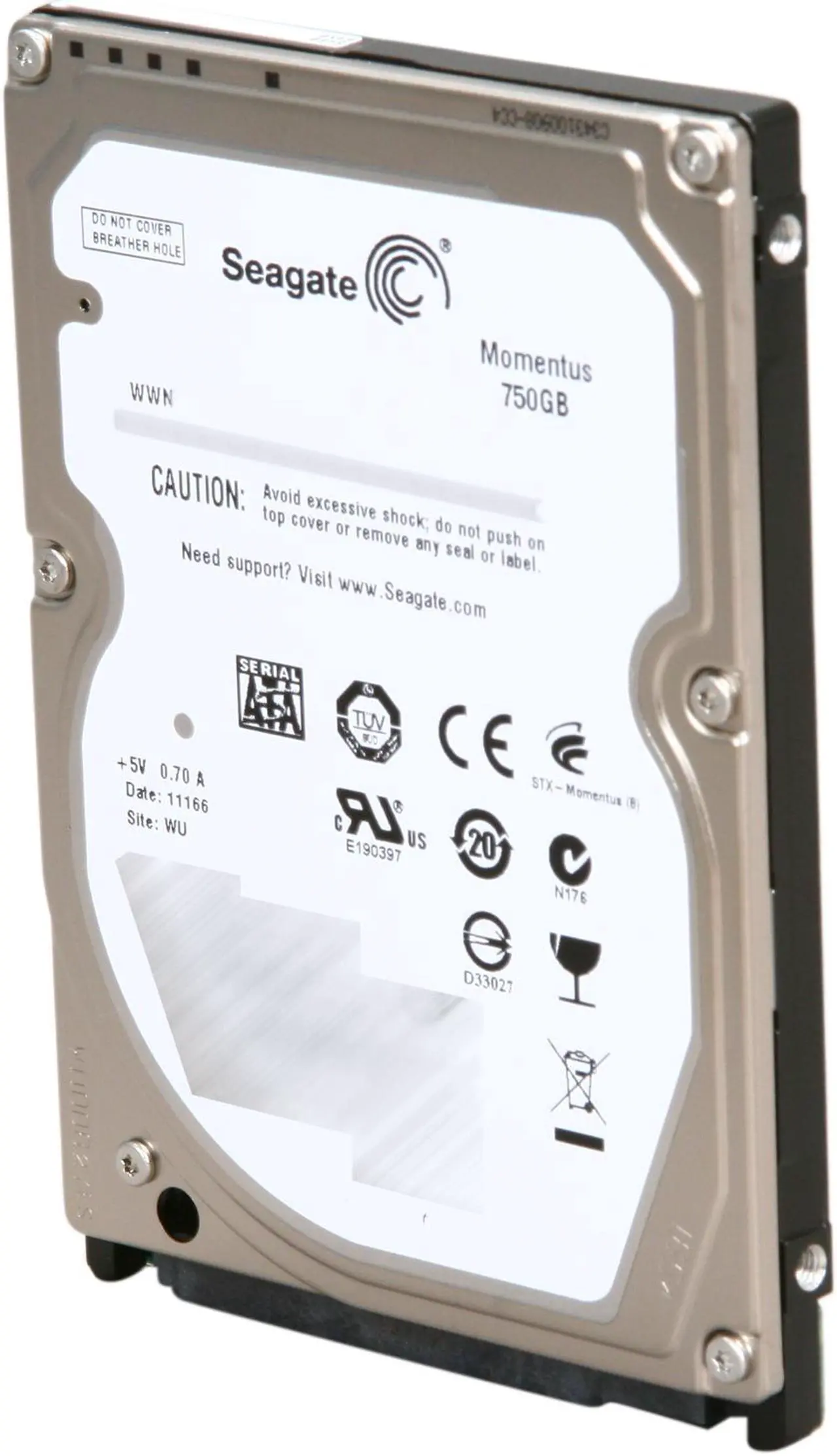 Seagate Momentus ST9750420AS 750GB 7200 RPM 16MB Cache SATA 3.0Gb/s 2.5 ...