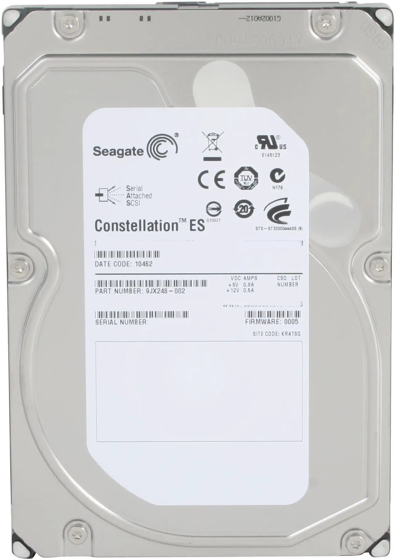 Alt view image 2 of 4 - Seagate Constellation ES ST32000444SS 2TB 7200 RPM 16MB Cache SAS 6Gb/s 3.5" Internal Enterprise Hard Drive Bare Drive