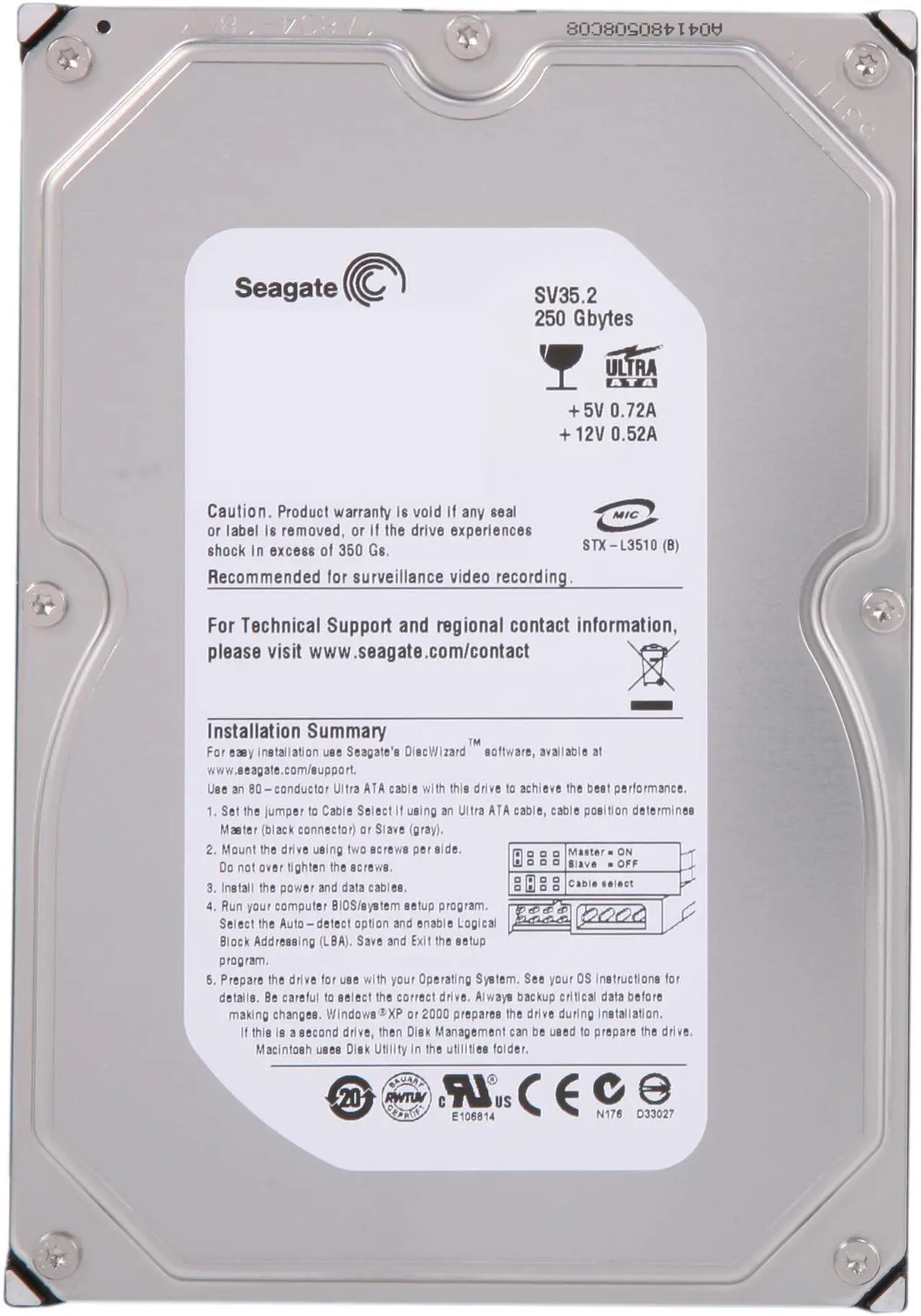 Seagate SV35 7200.2 500GB,Intern,7200RPM,8,89 Cm (3,5 Zoll - Foto 6