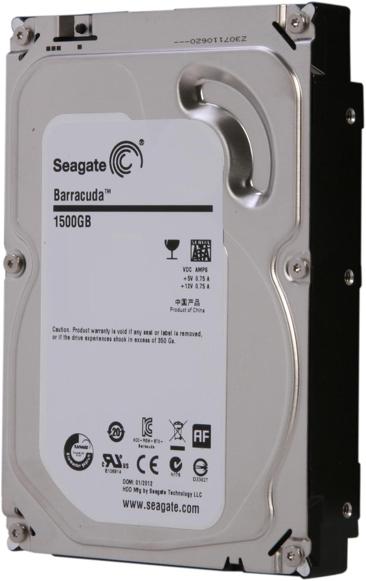 Main image of Seagate BarraCuda ST1500DM003 1.5TB 7200 RPM 64MB Cache SATA 6.0Gb/s 3.5" Internal Hard Drive Bare Drive