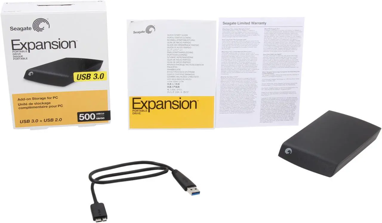Alt view image 5 of 5 - Seagate Expansion 500GB USB 3.0 Portable Hard Drive