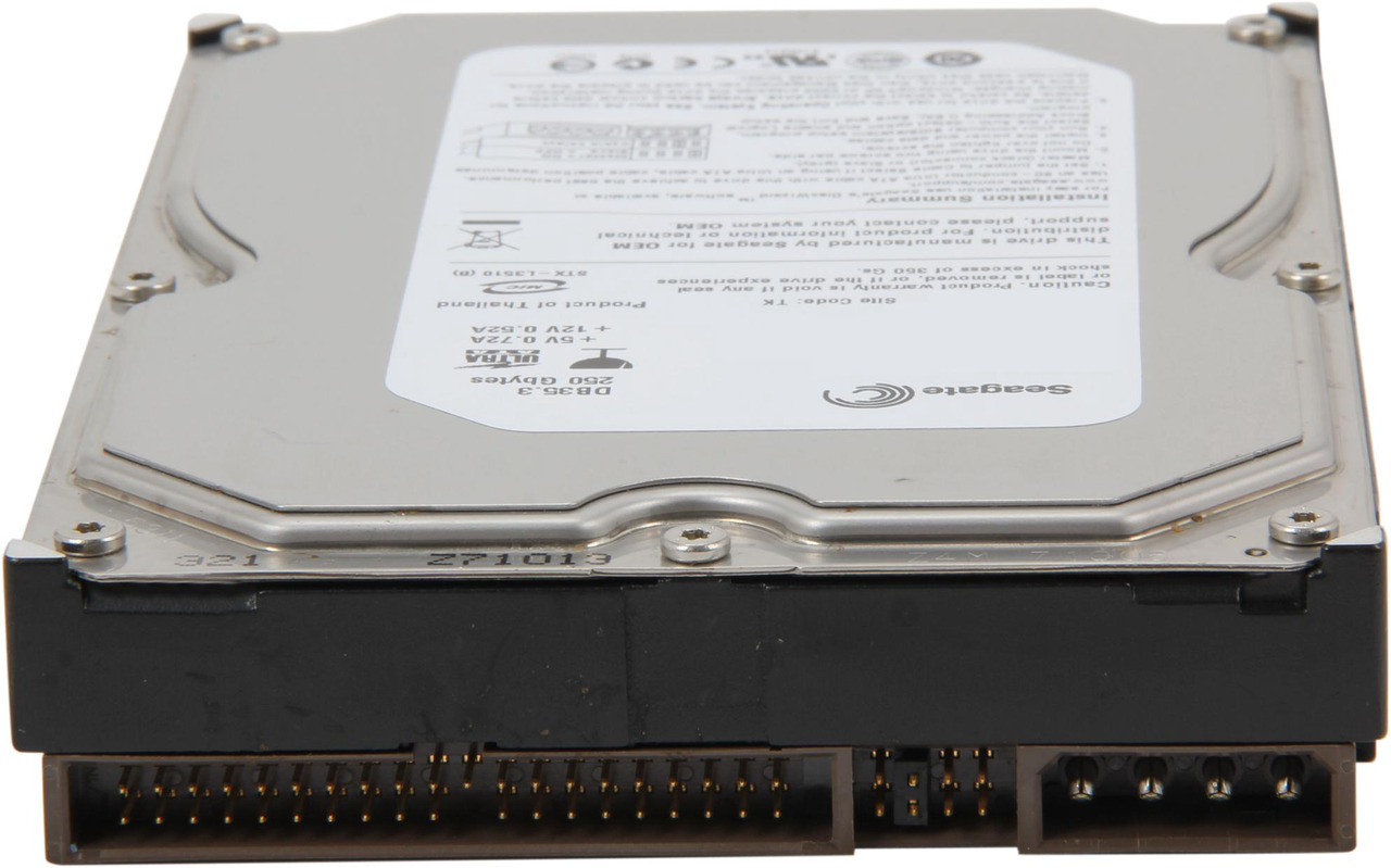 Disque Dur Interne Seagate 250 Go SATA 3,5" - Reconditionné Pro & Garanti 1 An - Pour PC De Bureau