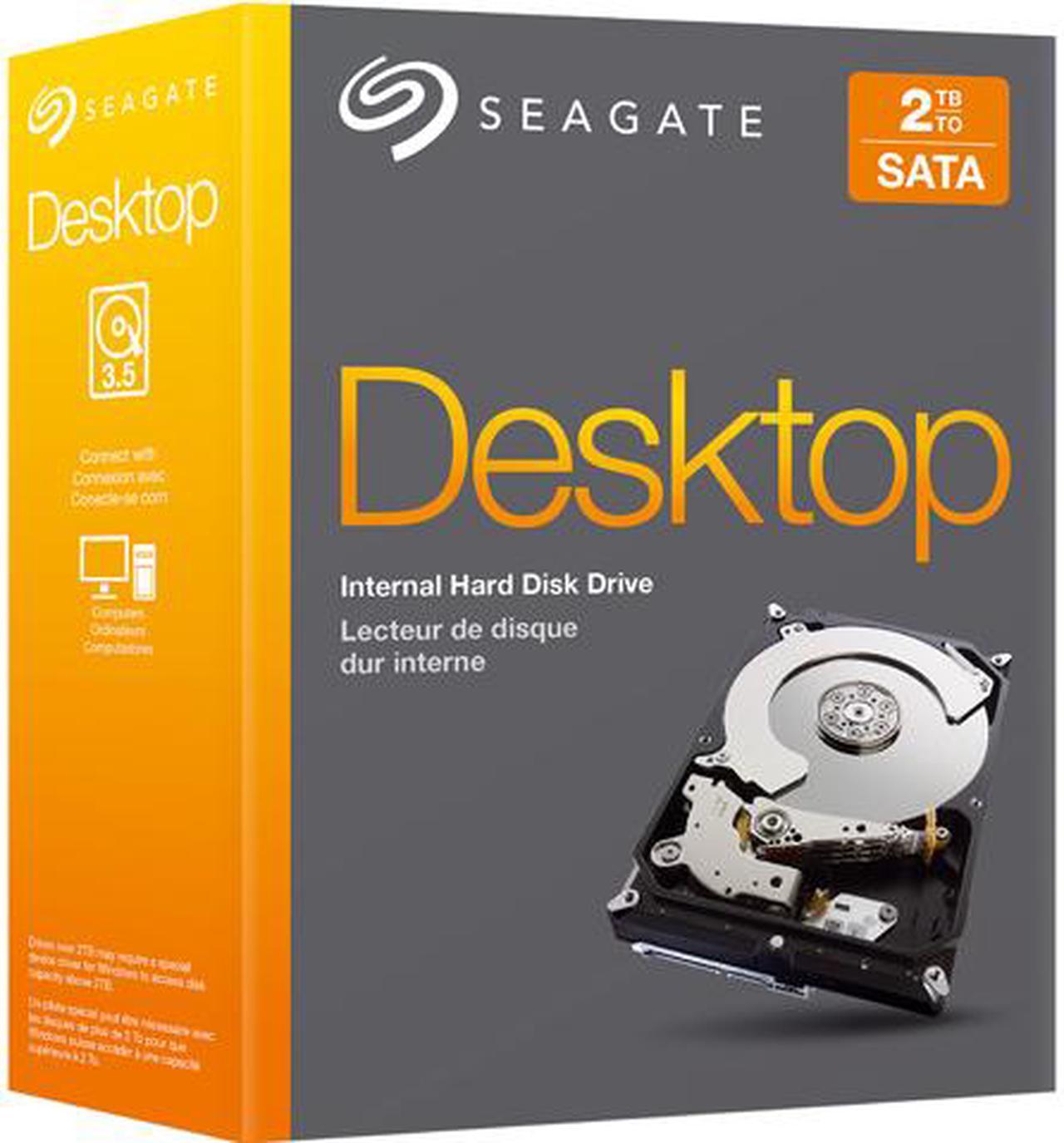 Seagate BarraCuda STBD2000101 2TB 7200 RPM 64MB Cache SATA 6.0Gb/s 3.5" Internal Hard Drive Retail Packaging