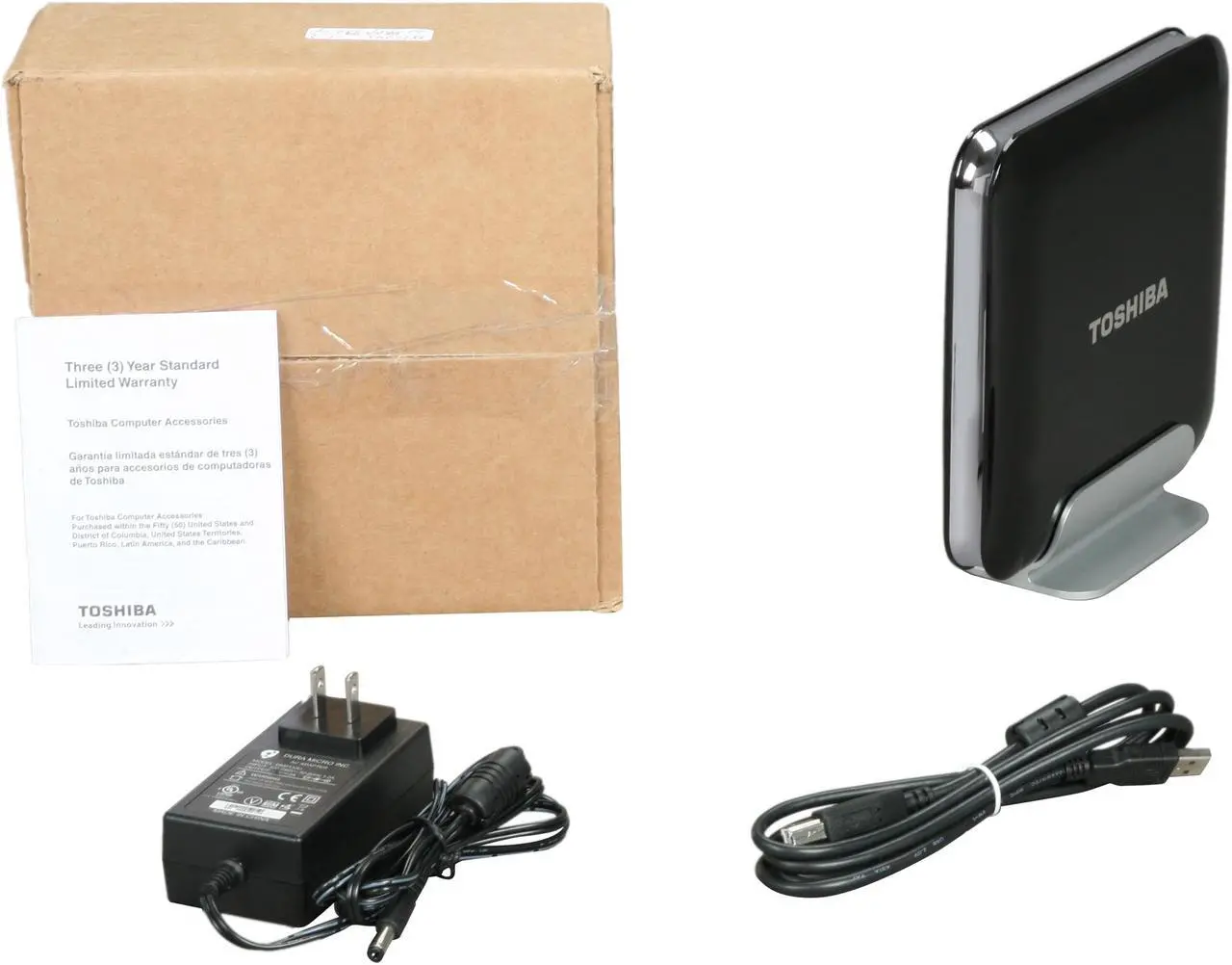 Alt view image 4 of 4 - TOSHIBA 1TB USB 2.0 / eSATA 3.5" External Hard Drive PH3100U-1EXB Black