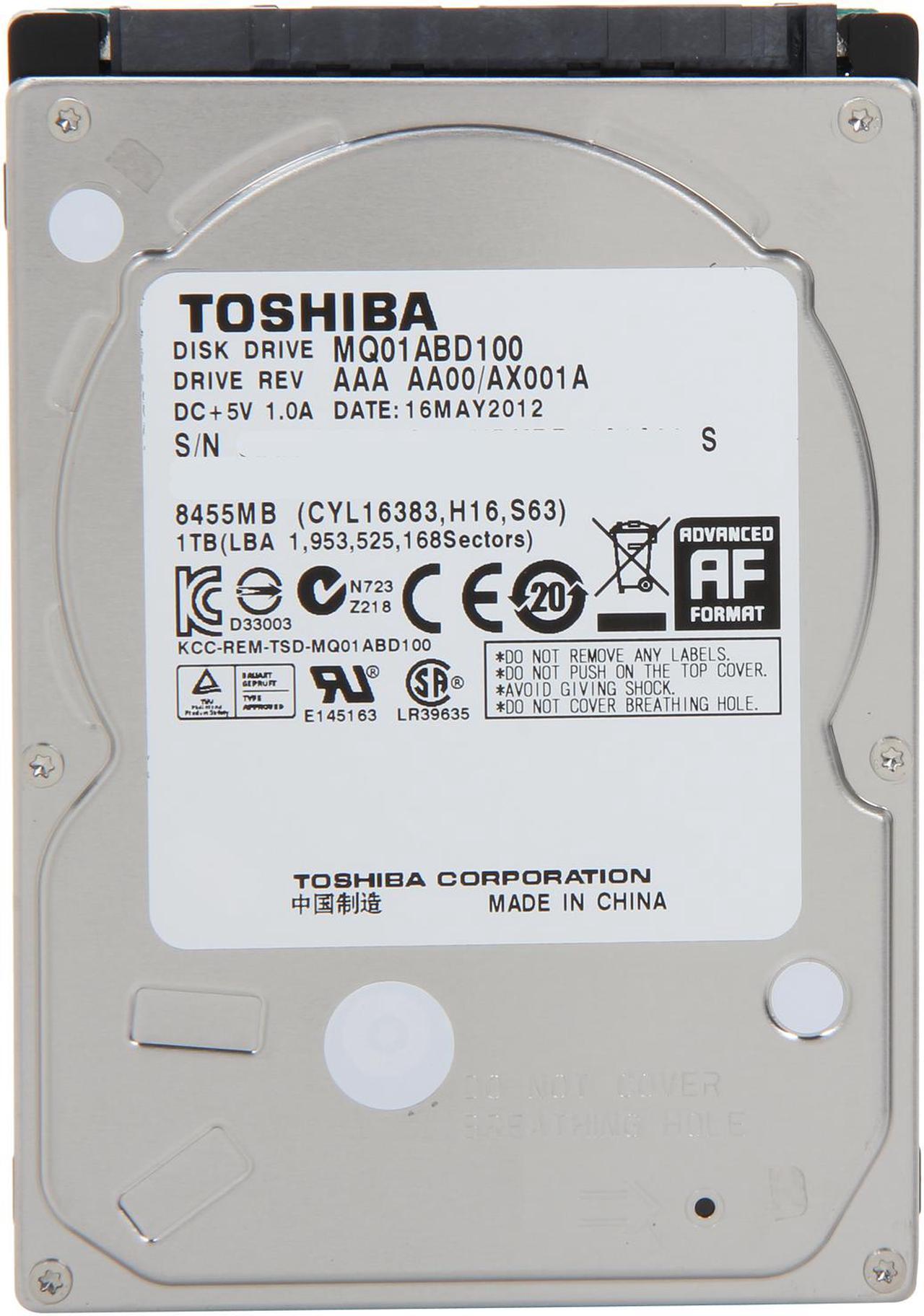 Alt view image 3 of 4 - TOSHIBA MQ01ABD100 1TB 5400 RPM 8MB Cache SATA 3.0Gb/s 2.5" Internal Notebook Hard Drive Bare Drive
