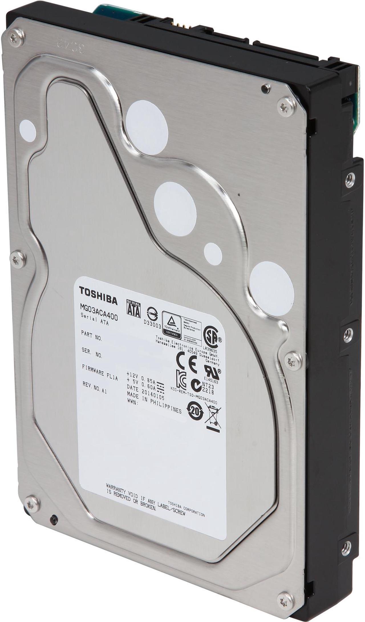 Main image of TOSHIBA MG03ACA400 4TB 7200 RPM 64MB Cache SATA 6.0Gb/s 3.5" Enterprise Hard Drive Bare Drive