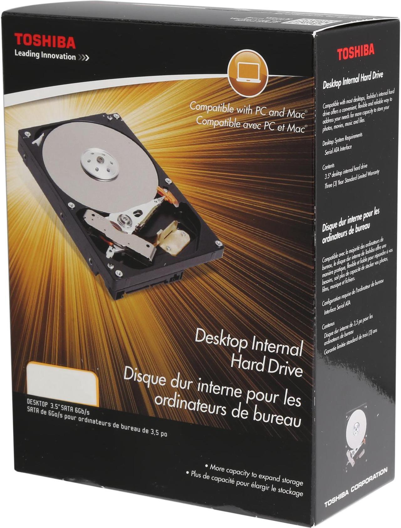 TOSHIBA PH3400U-1I72 4TB 7200 RPM 128MB Cache SATA 6.0Gb/s 3.5" Desktop Internal Hard Drive