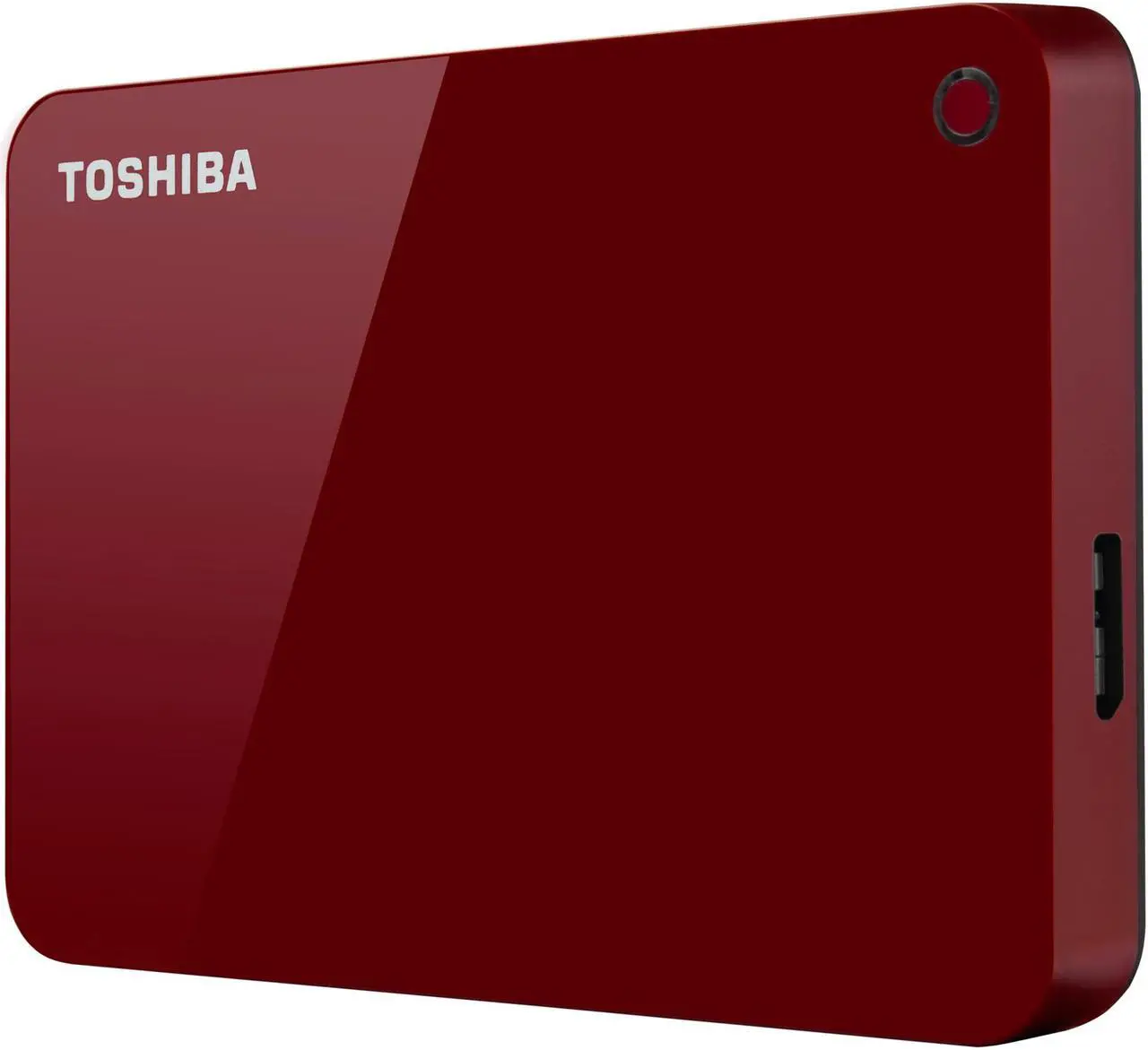 Alt view image 2 of 11 - Toshiba Canvio Advance 1TB Portable External Hard Drive USB 3.0 Red - HDTC910XR3AA