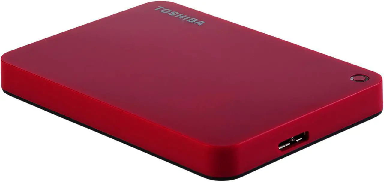 Alt view image 7 of 11 - Toshiba Canvio Advance 1TB Portable External Hard Drive USB 3.0 Red - HDTC910XR3AA