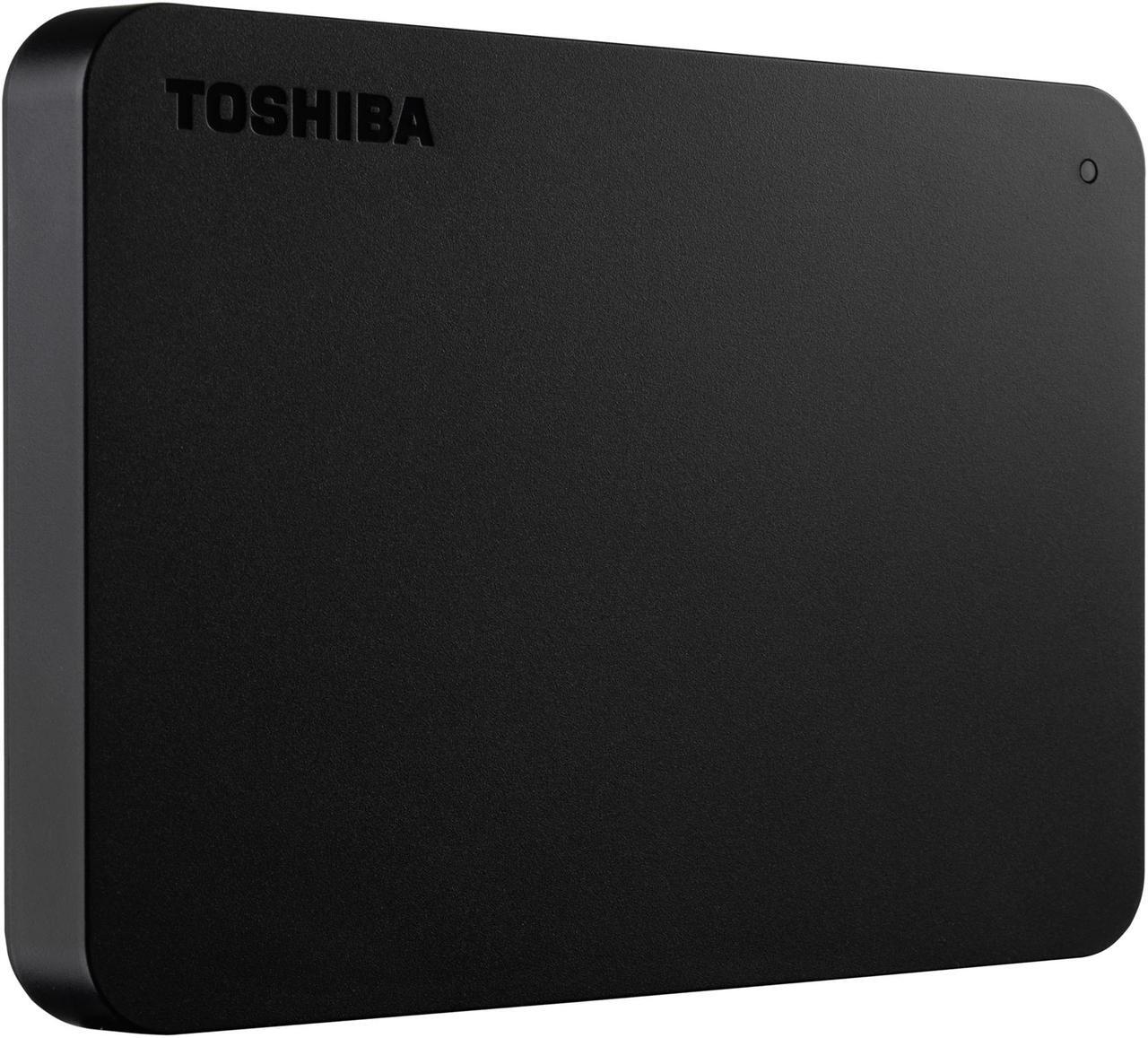 Alt view image 3 of 11 - Toshiba Canvio Basics 1TB Portable External Hard Drive USB 3.0 Black - HDTB410XK3AA