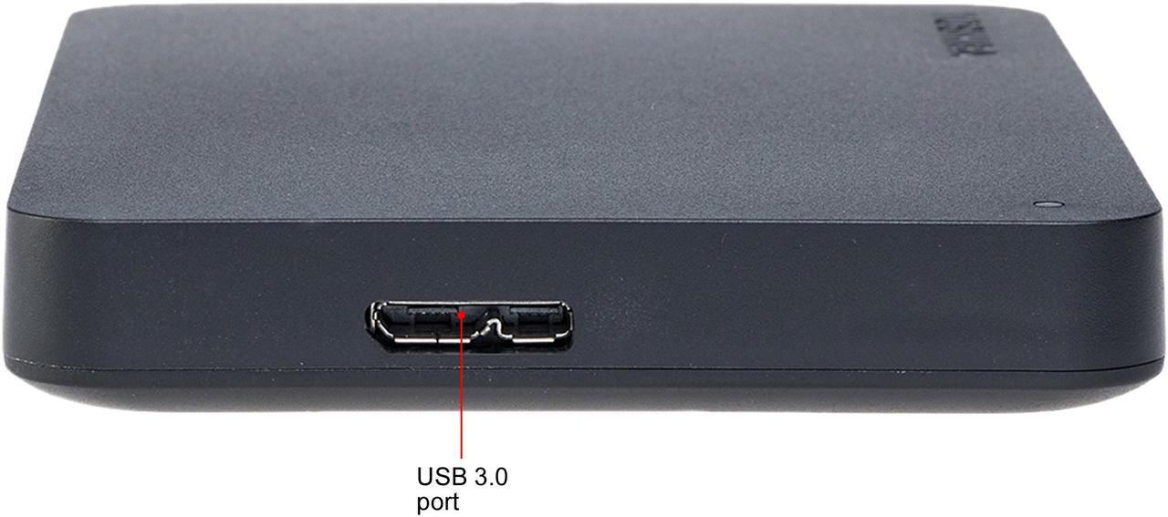 Alt view image 7 of 11 - Toshiba Canvio Basics 1TB Portable External Hard Drive USB 3.0 Black - HDTB410XK3AA