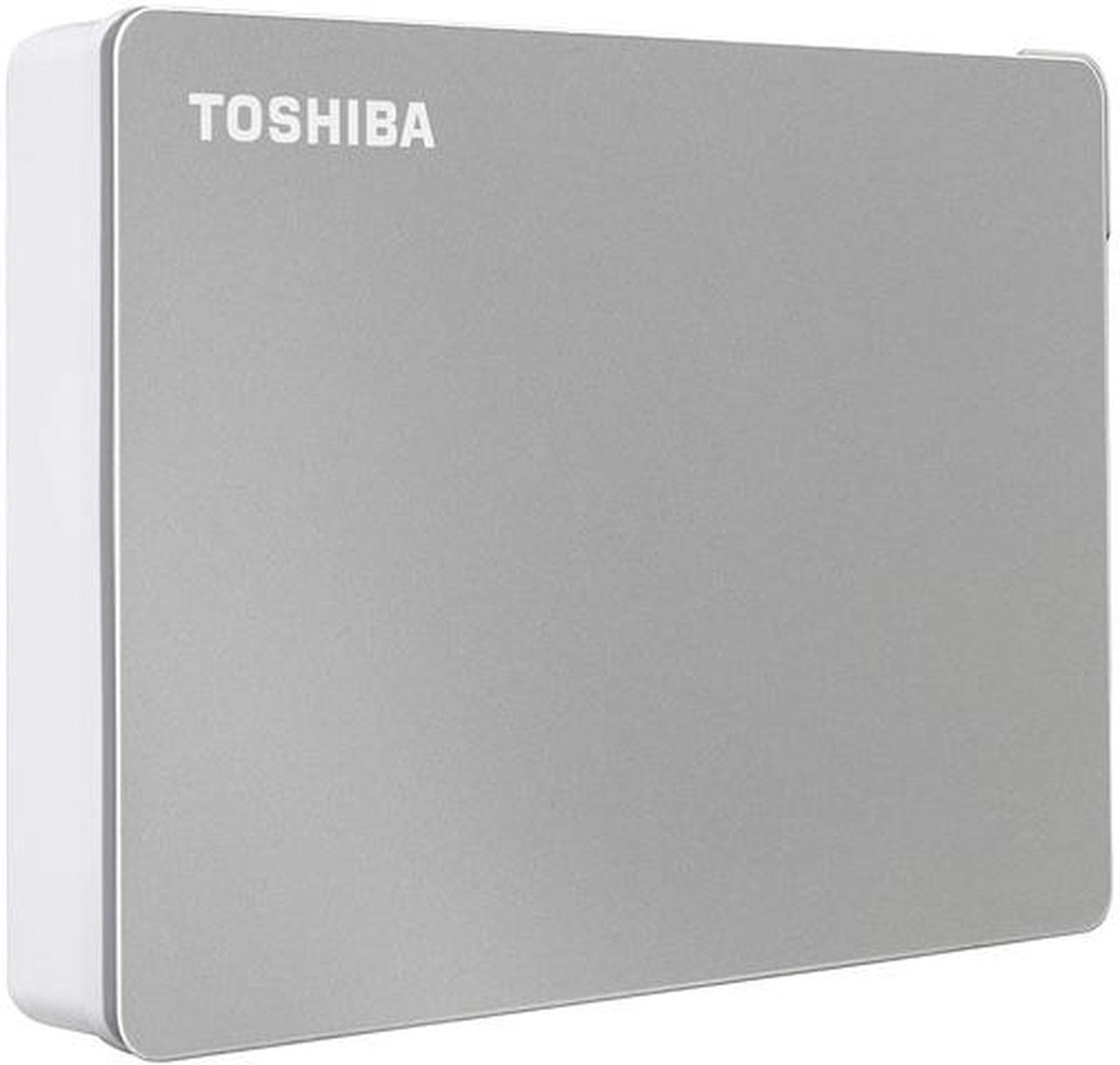 TOSHIBA 4TB Canvio Flex Portable External Hard Drive USB 3.0 Model HDTX140XSCCA Silver