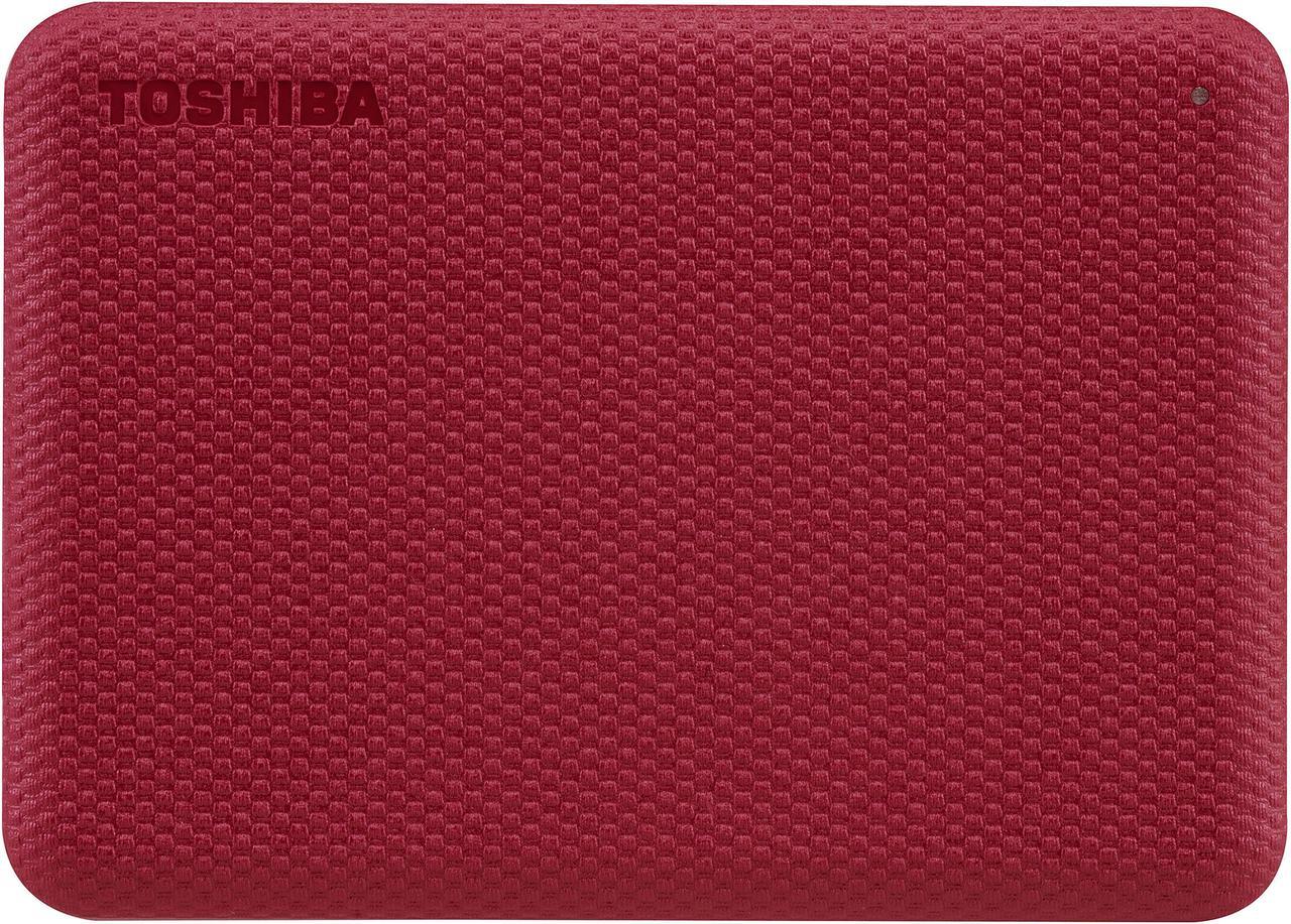 TOSHIBA 1TB Canvio Advance Portable External Hard Drive USB 3.0 Model HDTCA10XR3AA Red