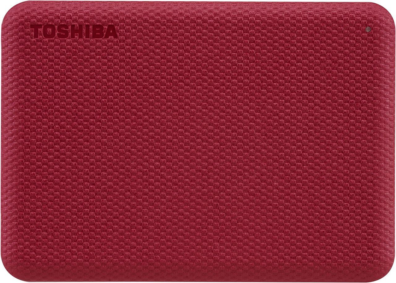 TOSHIBA 2TB Canvio Advance Portable External Hard Drive USB 3.0 Model HDTCA20XR3AA Red