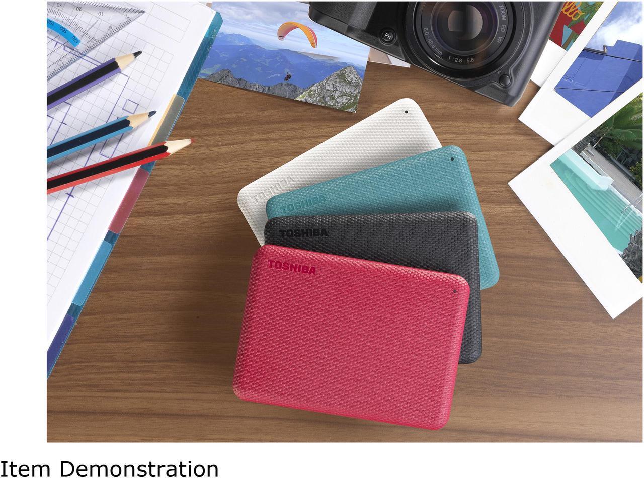 Alt view image 12 of 16 - TOSHIBA 1TB Canvio Advance Portable External Hard Drive USB 3.0 Model HDTCA10XG3AA Green