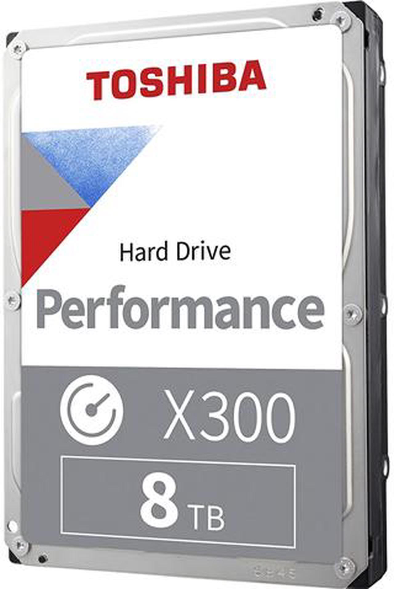 Main image of TOSHIBA X300 HDWR480XZSTA 8TB 7200 RPM 256MB Cache SATA 6.0Gb/s 3.5" Desktop Internal Hard Drive Retail Packaging