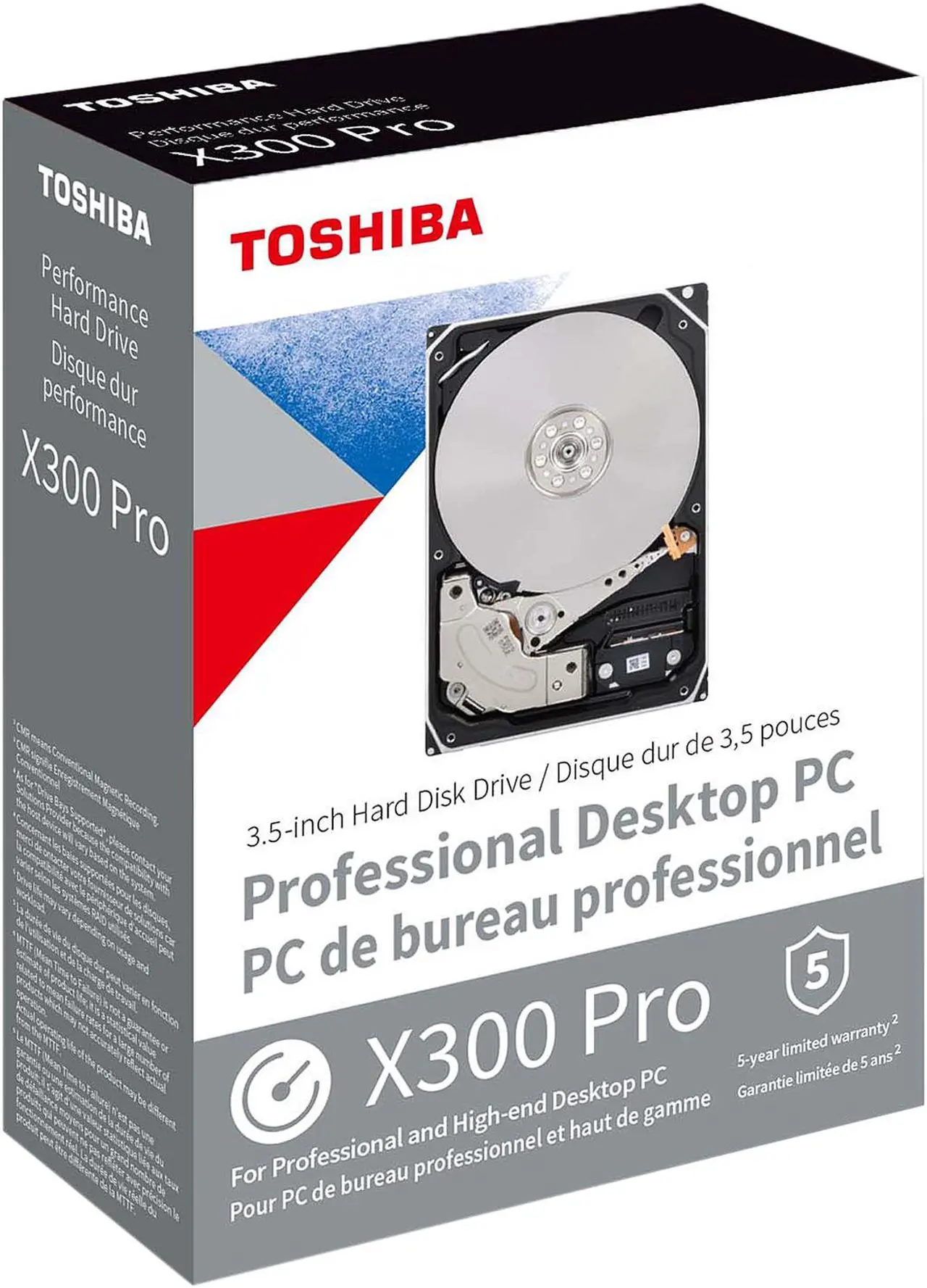 Alt view image 4 of 4 - TOSHIBA X300 Pro HDWR440XZSTB 4TB 7200 RPM 256MB Cache SATA 6.0Gb/s 3.5" Internal Hard Drive
