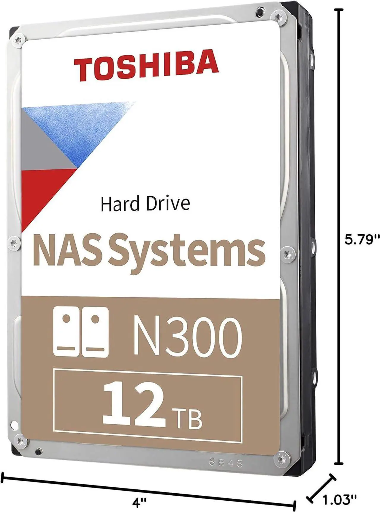 Alt view image 6 of 6 - Toshiba N300 12TB NAS 3.5-Inch Internal Hard Drive - CMR SATA 6 Gb/s 7200 RPM 512 MB Cache - HDWG51CUZSVA
