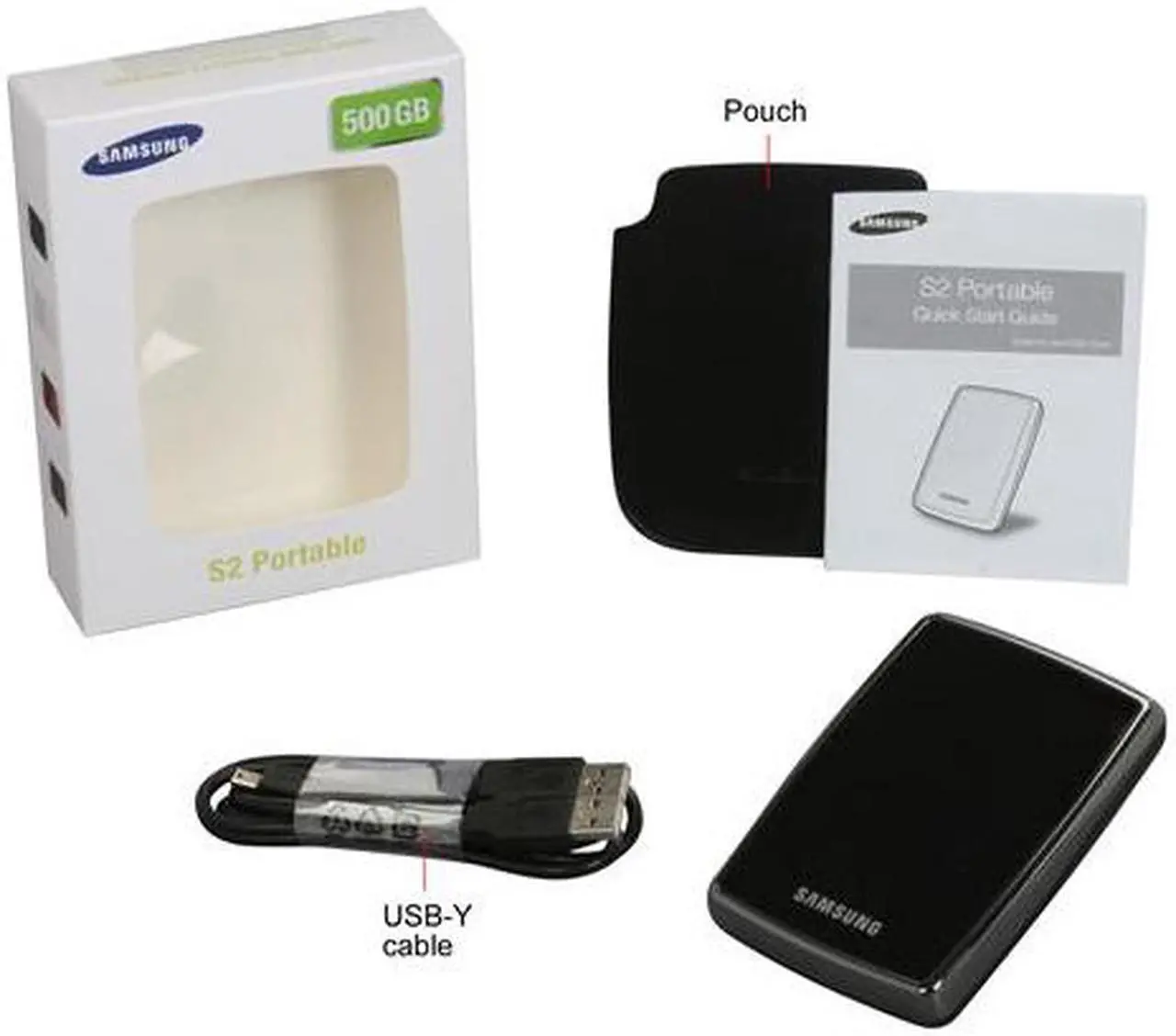 Alt view image 4 of 4 - SAMSUNG 500GB USB 2.0 2.5" External Hard Drive HXMU050DA/M22 Piano Black