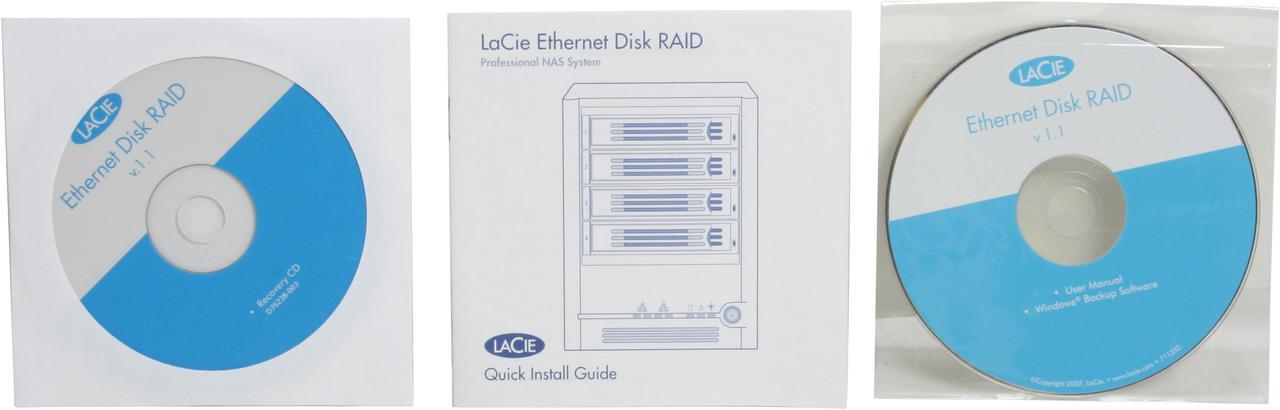 Alt view image 8 of 9 - LACIE 301162U 3TB Ethernet Disk RAID Network Storage
